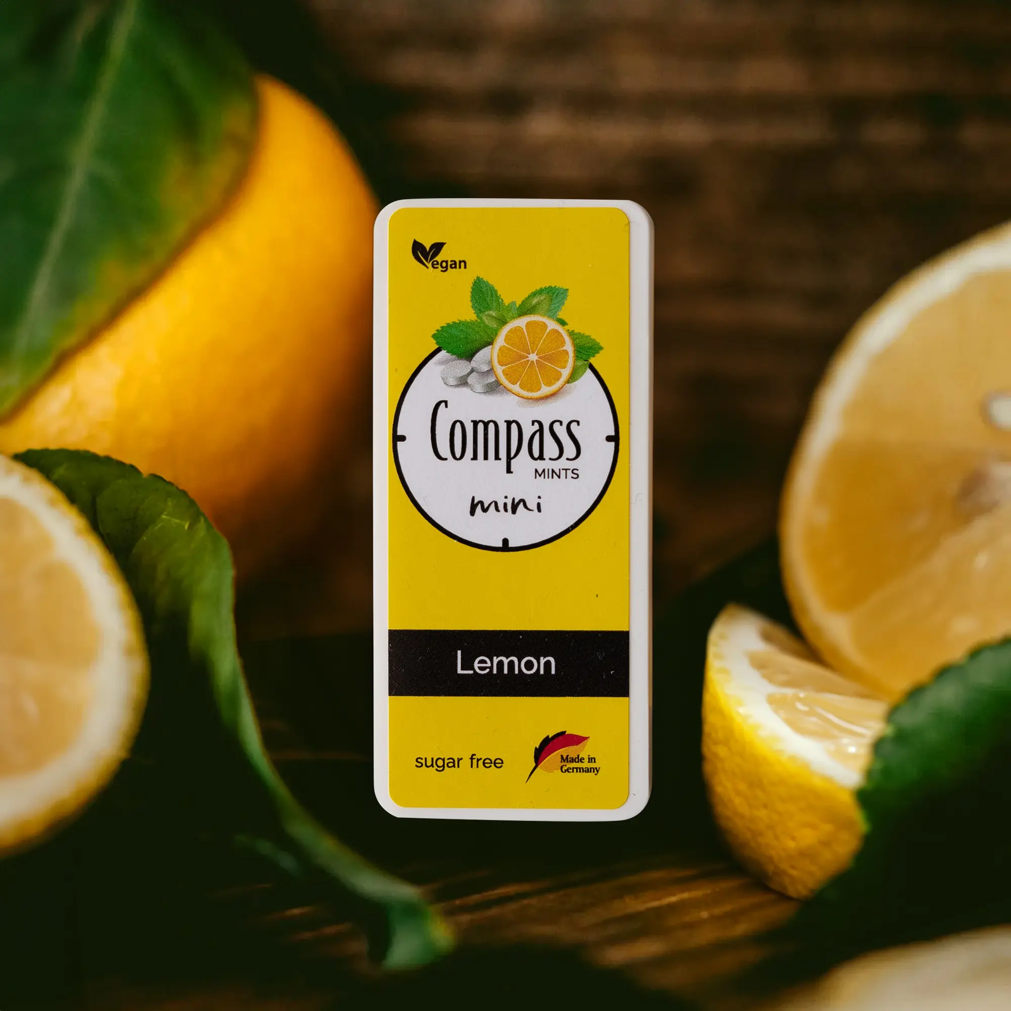 Breath freshener pastilles – Compass mini – Lemon 7g - Sugar free