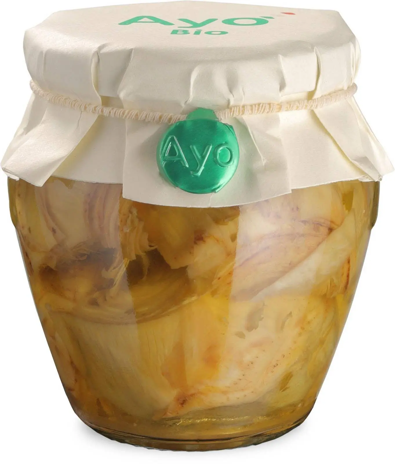 FRESHLY PROCESSED ITALIAN ARTICHOKES SEASONED IN ORGANIC OIL