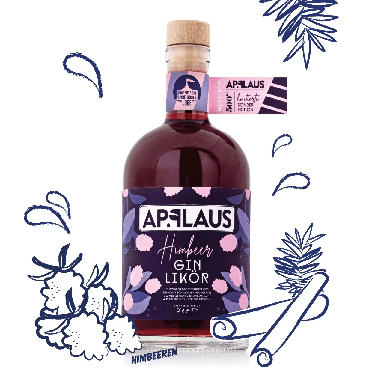 Applaus Himbeer Gin-Likör
