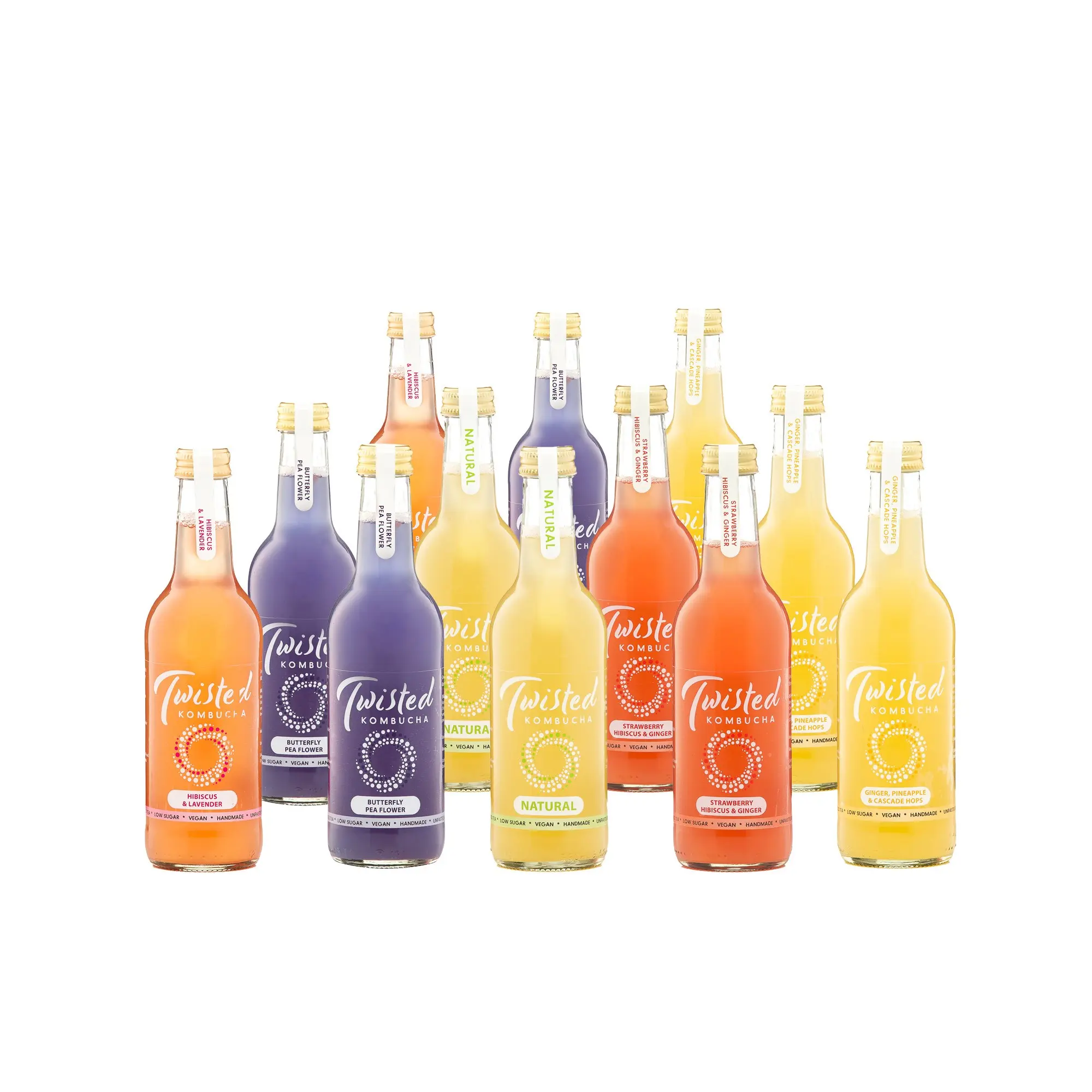 Caisse Mixte Twisted Kombucha - caisse de 12 bouteilles