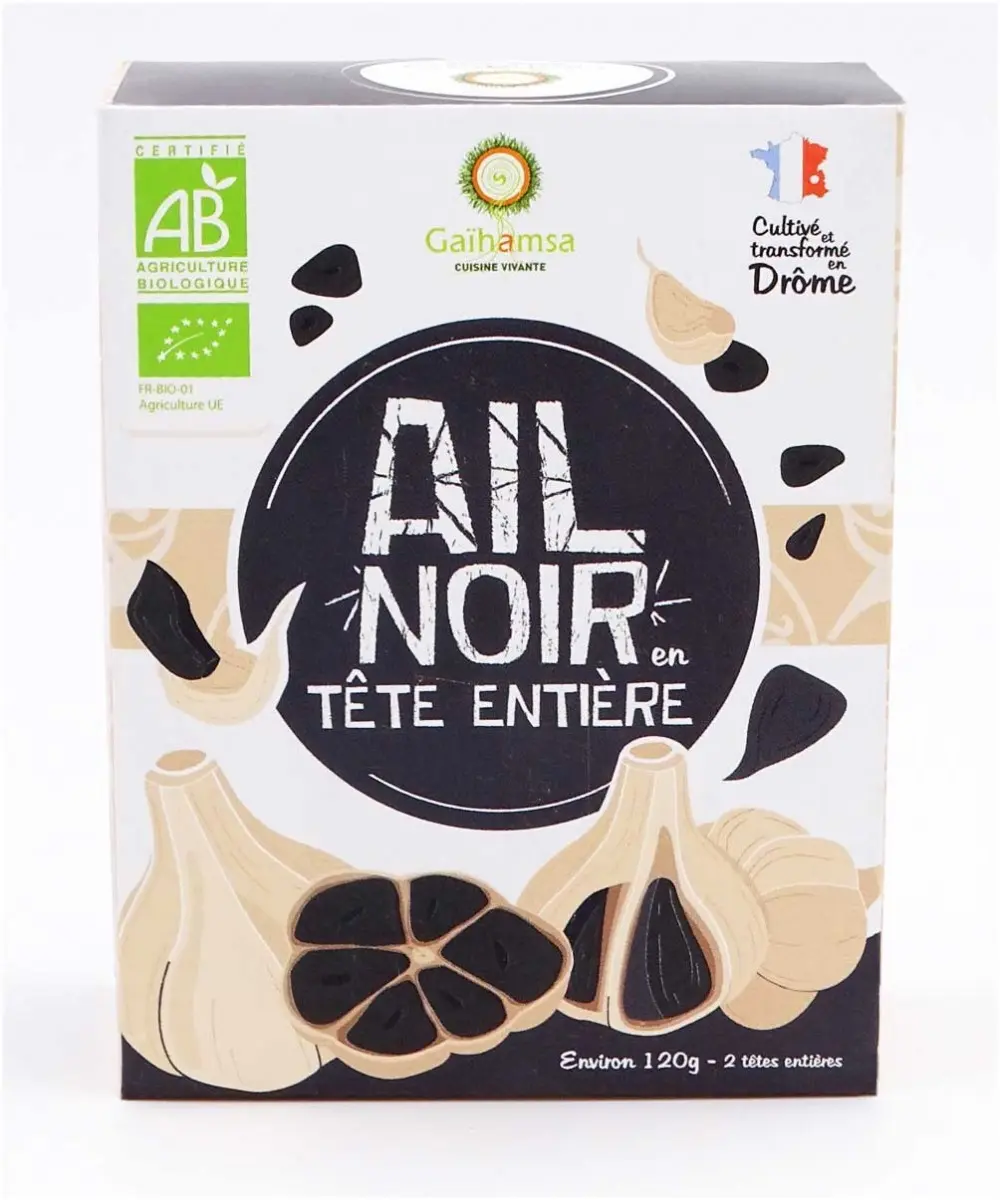 Ail noir 2 tetes BIO - 120g