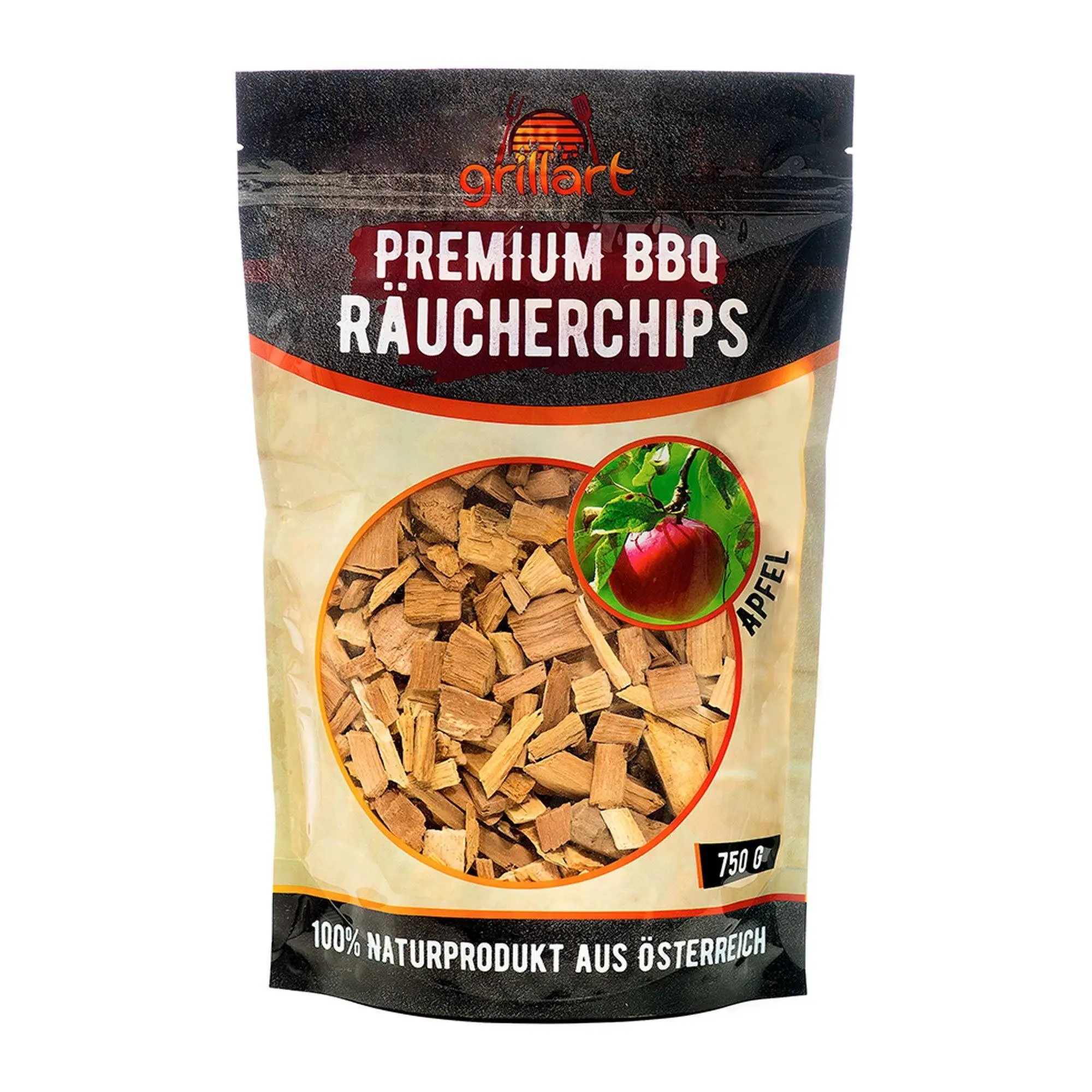 Premium BBQ Räucherchips - 750g - Apfel