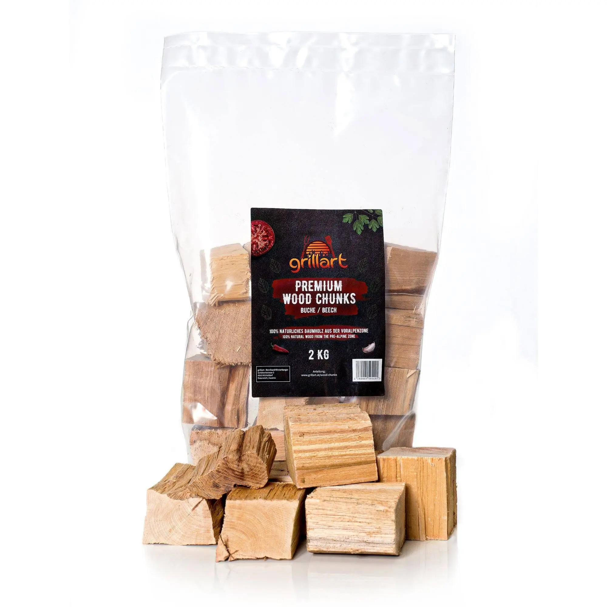 Premium Wood Chunks für ein kräftiges Raucharoma – Buche 2kg Vorteilspack