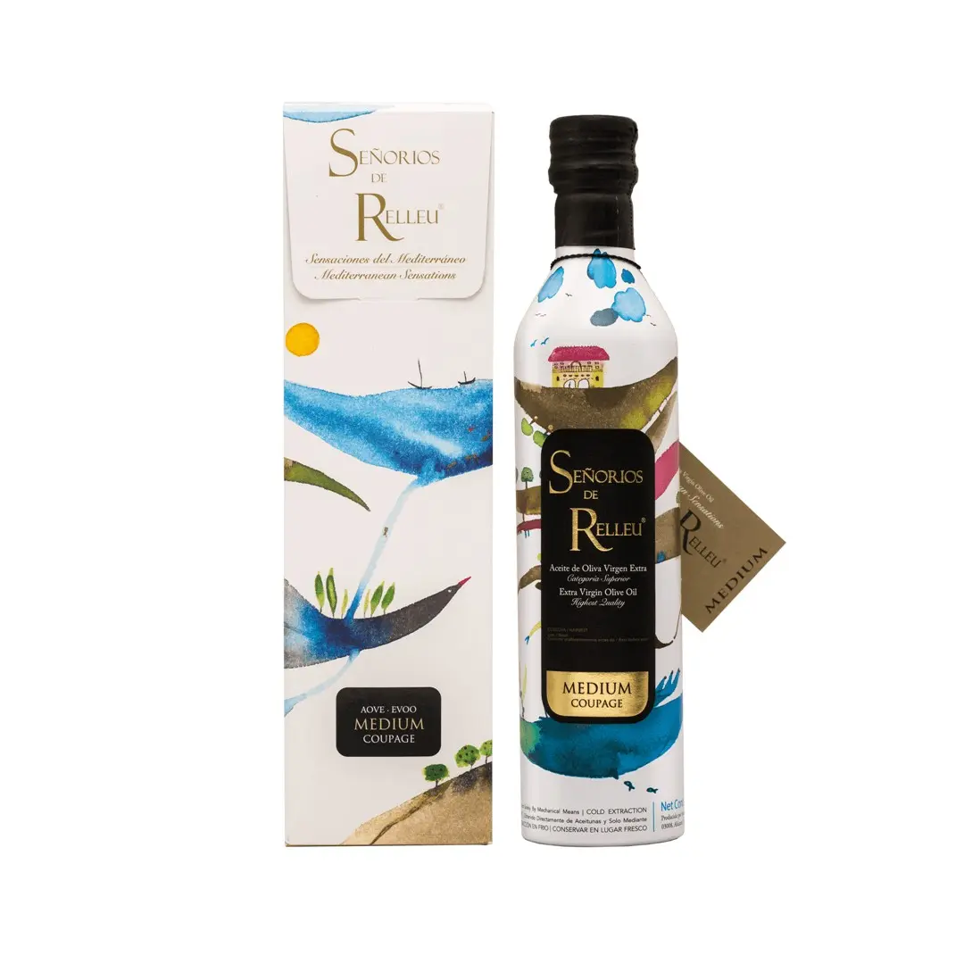Aceite de Oliva Virgen Extra 500 ml MEDIUM COUPAGE en Estuche de Regalo