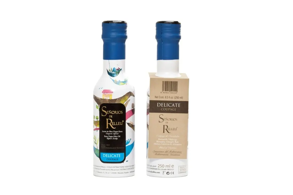 Aceite de Oliva Virgen Extra 250 ml. DELICATE COUPAGE en botella de aluminio