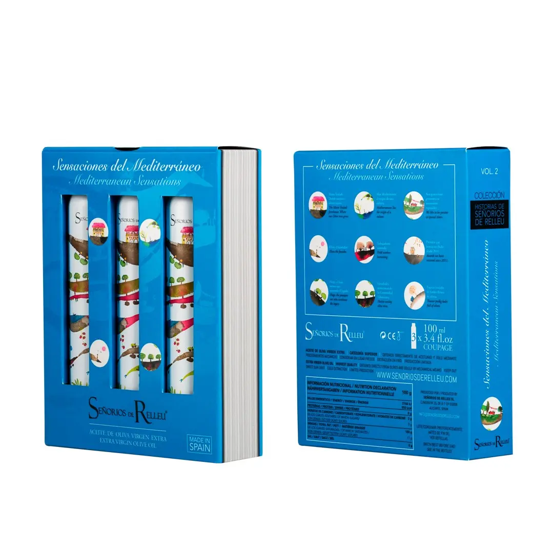 Estuche de REGALO "SENSACIONES DEL MEDITERRANEO" de 3 botellas de 100 ml
