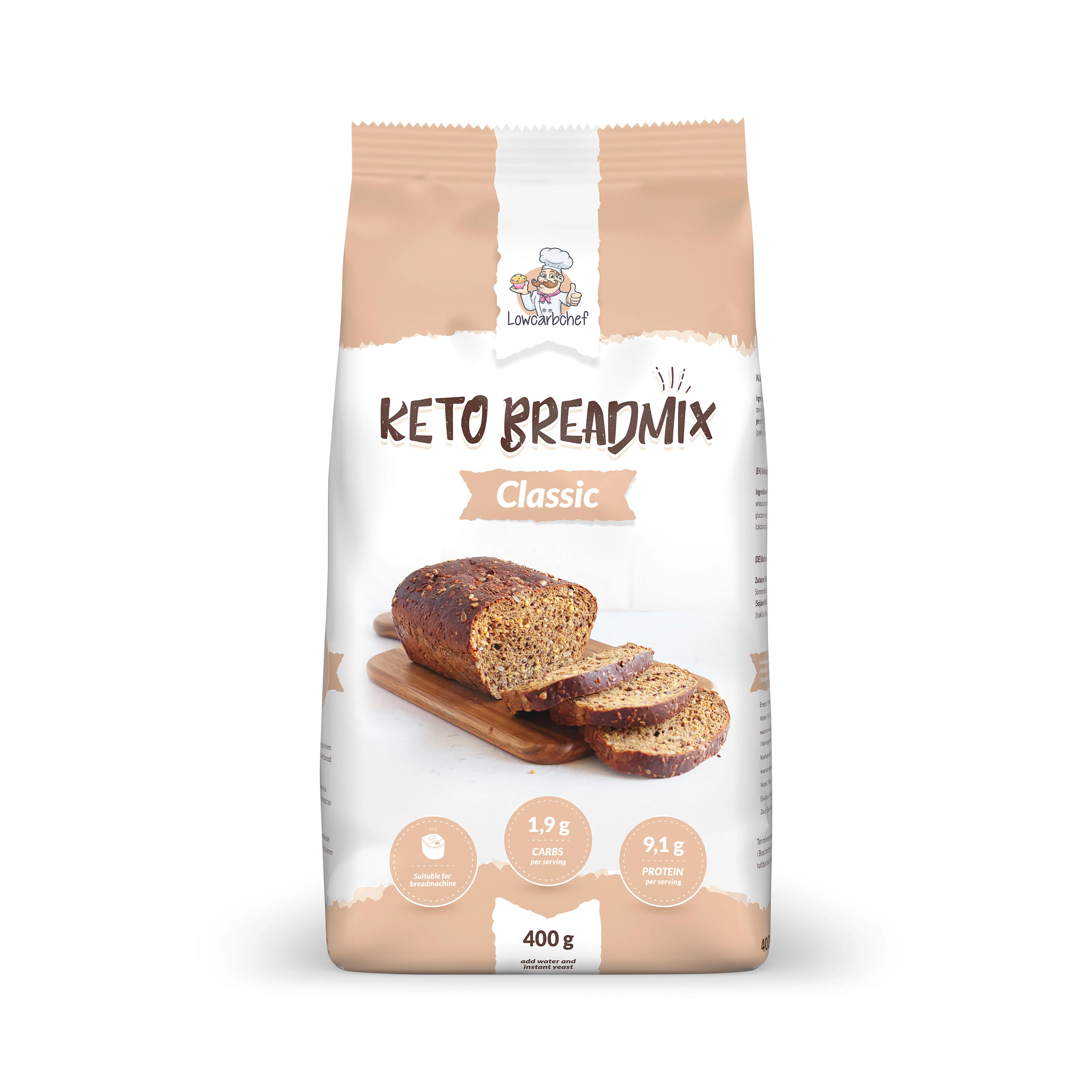 Lowcarbchef - Keto Bread Mix (400 g)