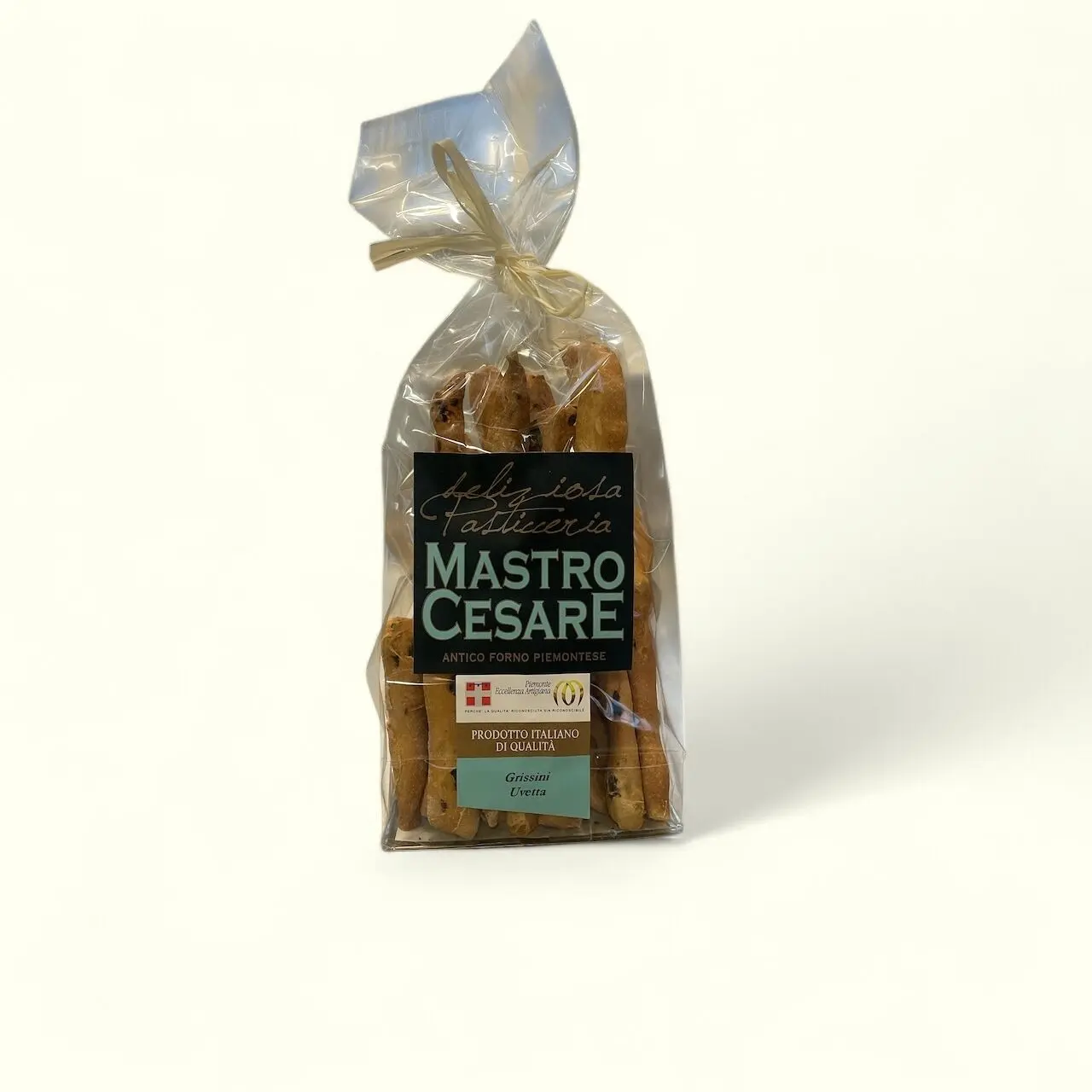 Grissini Uvette and Moscato ASTI DOCG handmade in Italy