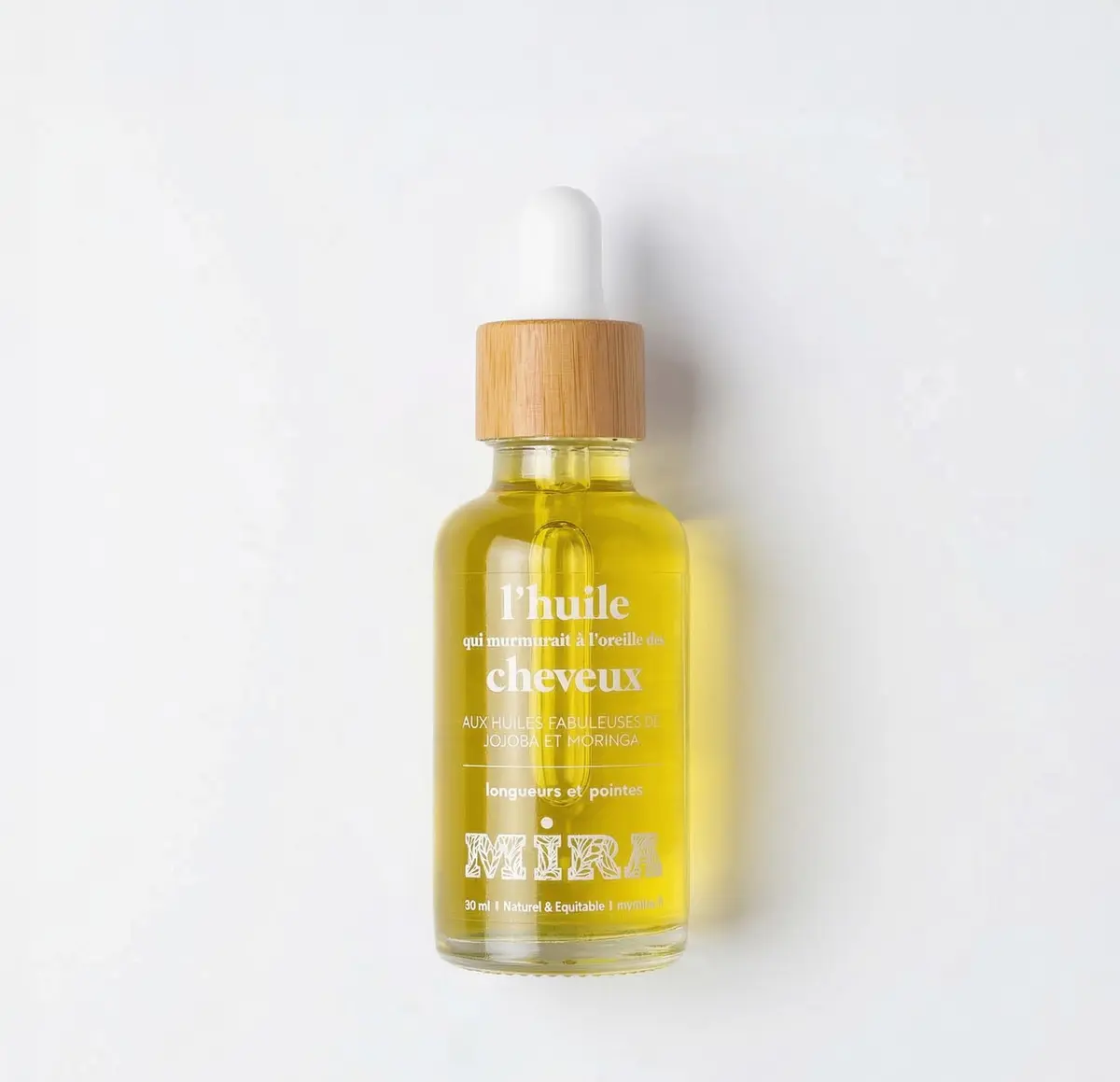 Soin naturel pour cheveux - L'huile qui murmurait à l'oreille des cheveux - Soin sans rinçage à l'huile de cameline, jojoba, moringa, ylang-ylang - Cheveux - Réparateur, nourrissant - 30 ml