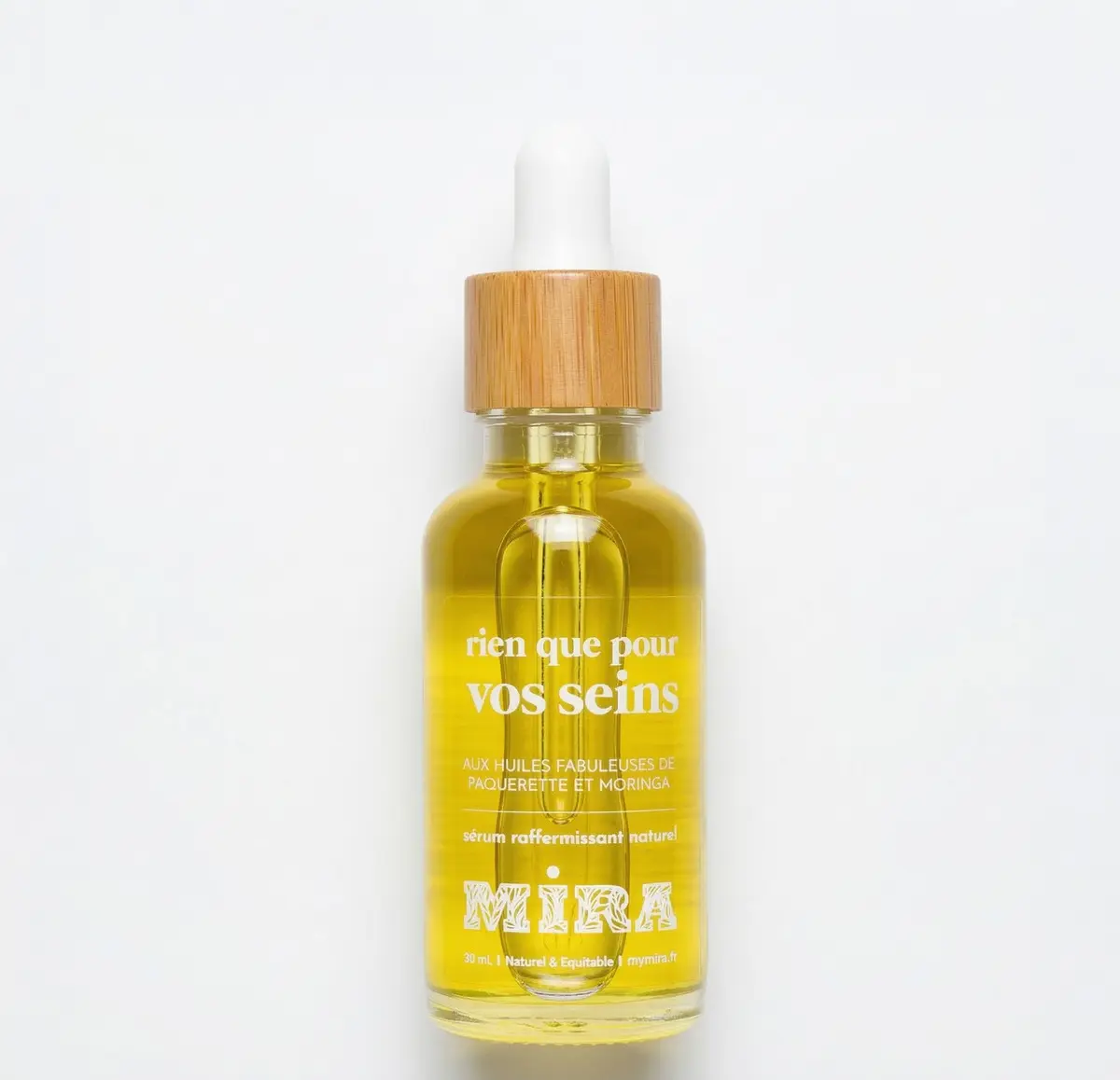 Sérum raffermissant naturel - Rien que pour vos seins - Sérum aux 6 huiles végétales et à l'huile essentielle de palmarosa - Décolleté et poitrine - Raffermissant, hydratant - 30 ml