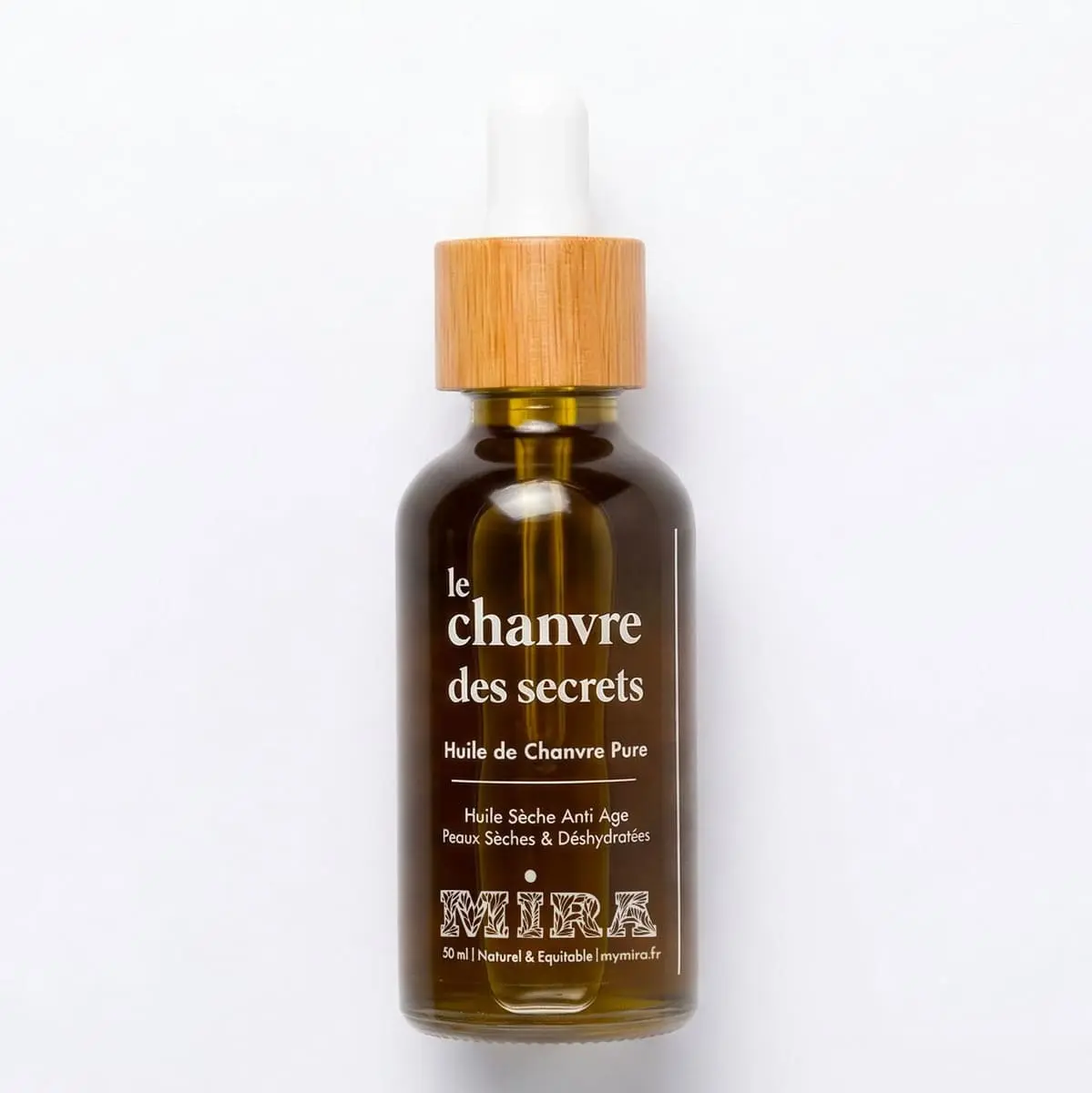 L'huile multifonction - Le Chanvre des Secrets - Huile sèche de Chanvre pure - Visage, cheveux - Adoucissante, anti-âge - 100% faite en France - 50 ml