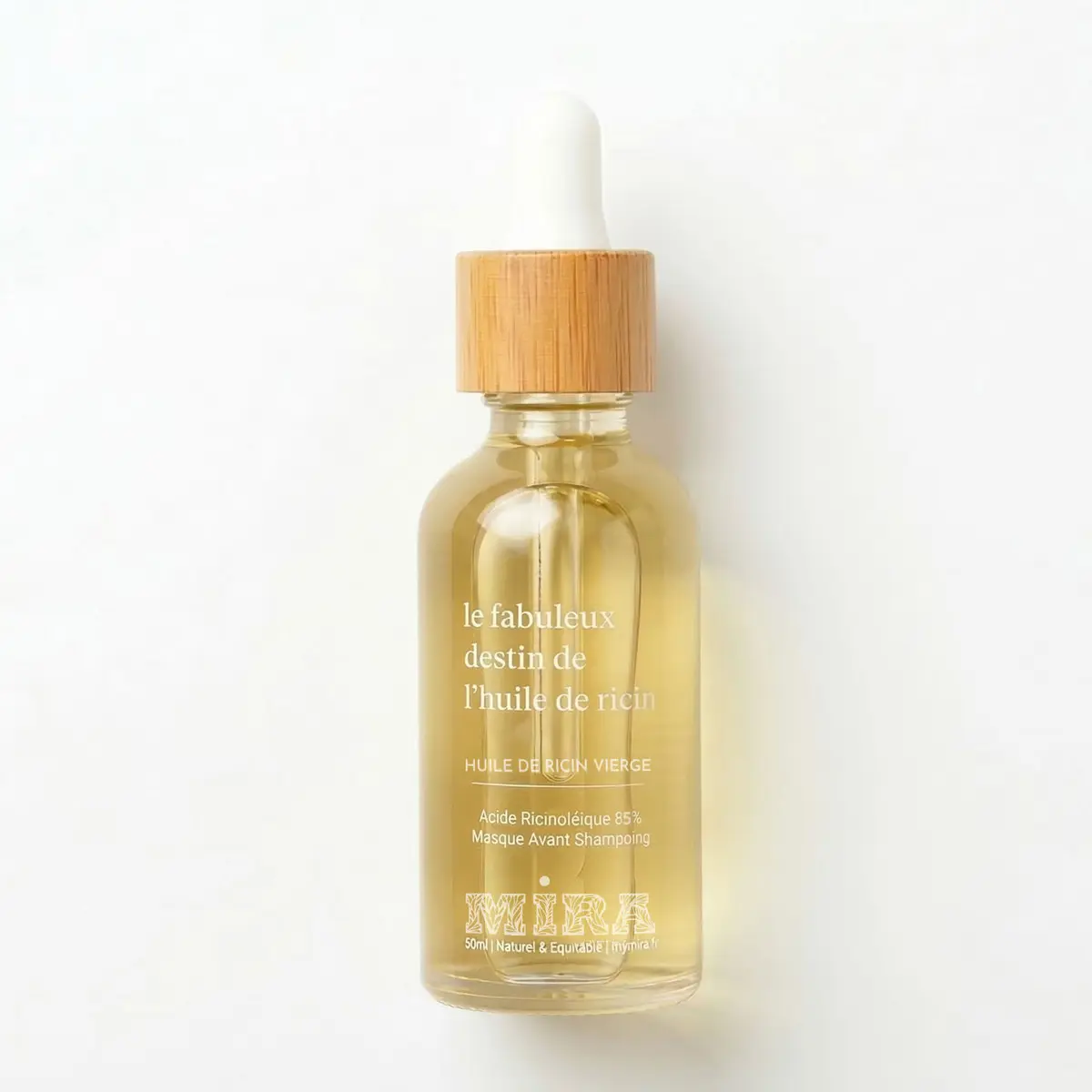 Soin naturel cheveux - Masque avant shampoing, pousse,brillance, fortification - Le Fabuleux Destin de l'Huile de Ricin - 30 / 50ml - Huile de Ricin pure - Cheveux, cils, ongles