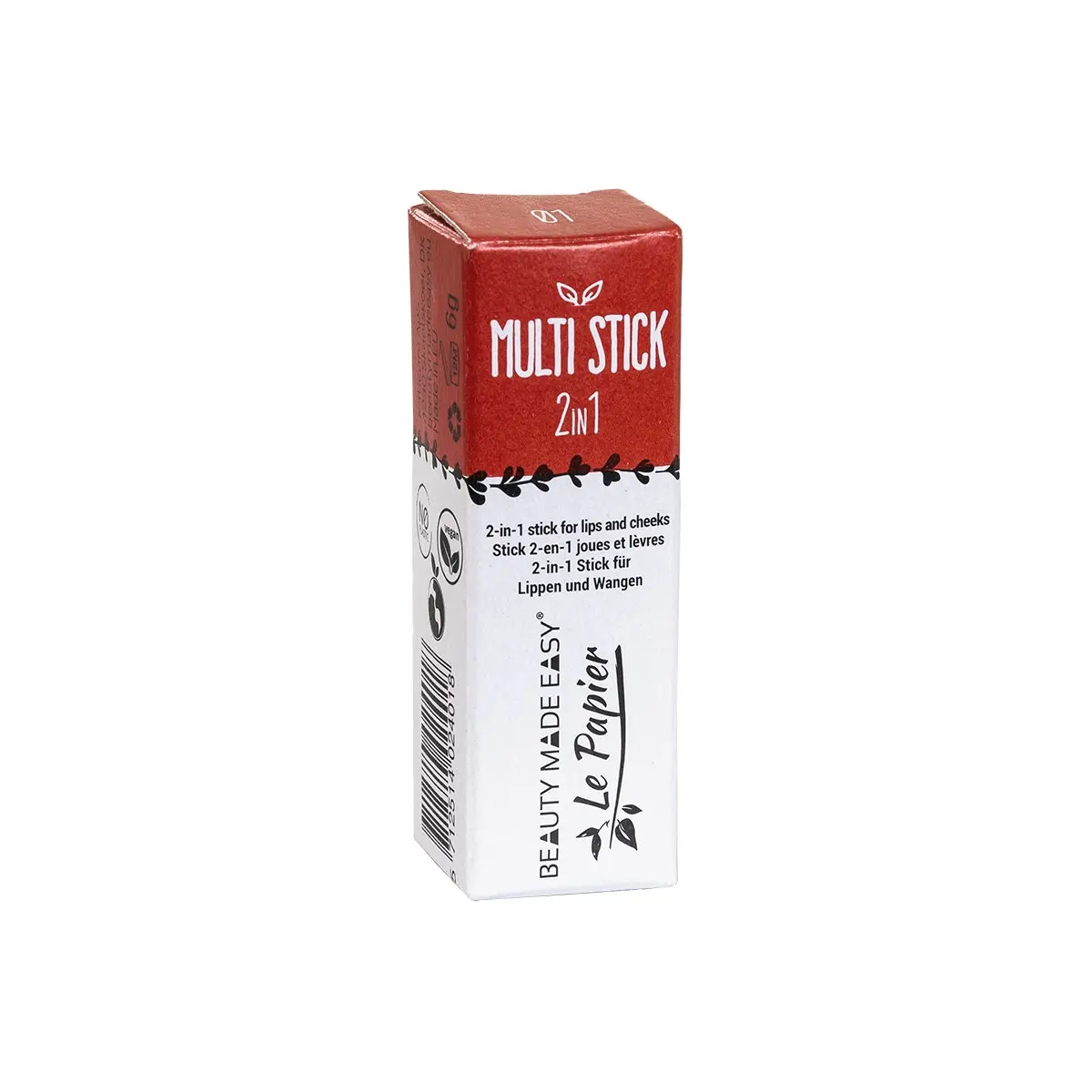 Multi stick 01 Rouge - 2en1 pour les lèvres et les joues