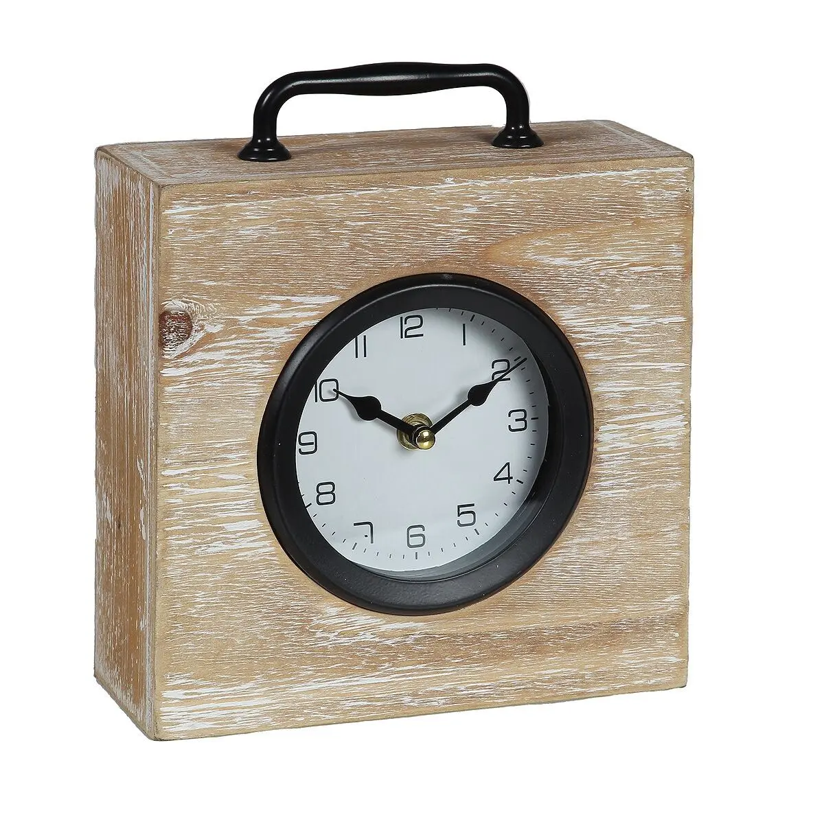 Table clock wood 23cm