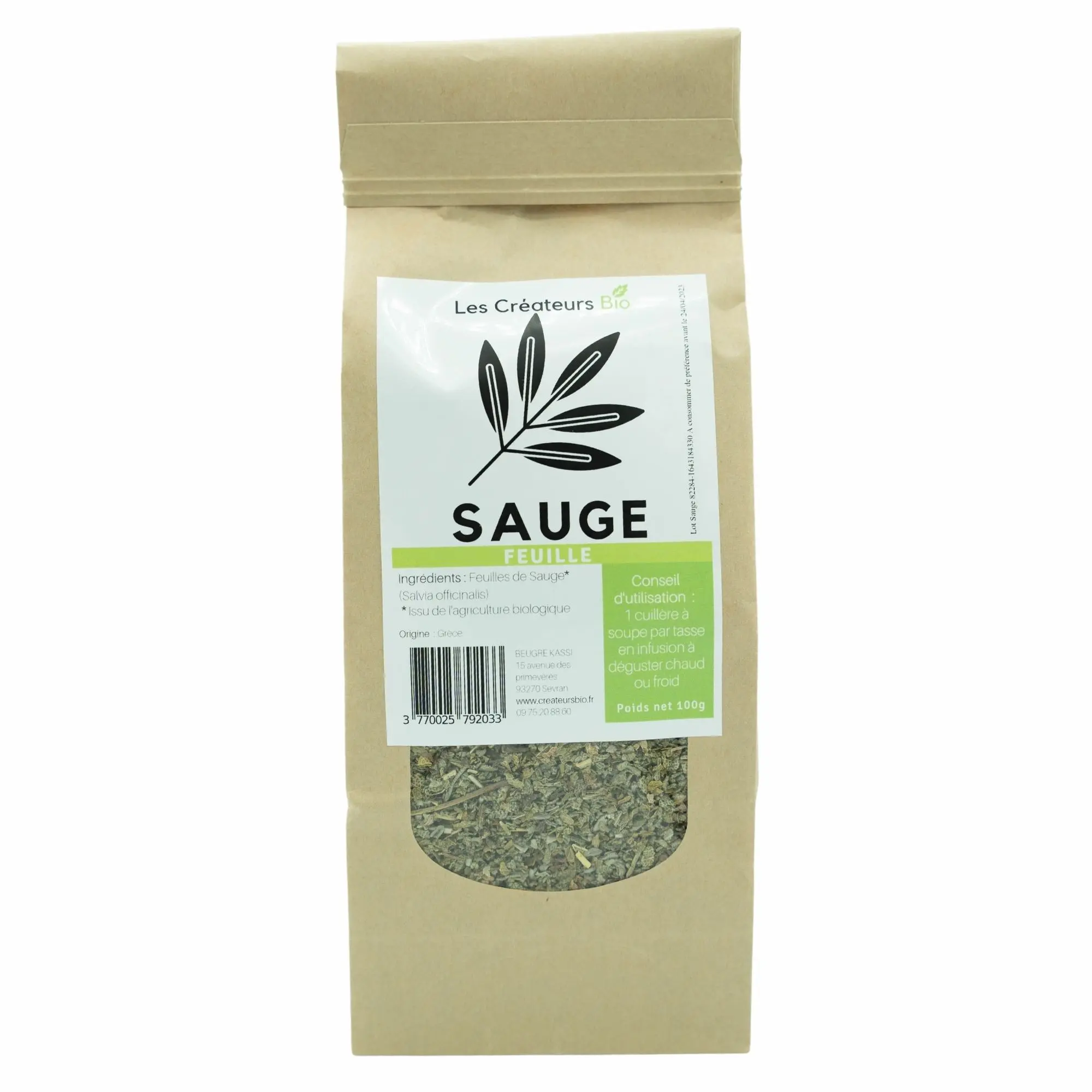 Salbeiblätter (Salvia officinalis) 100g - 100% natürlich