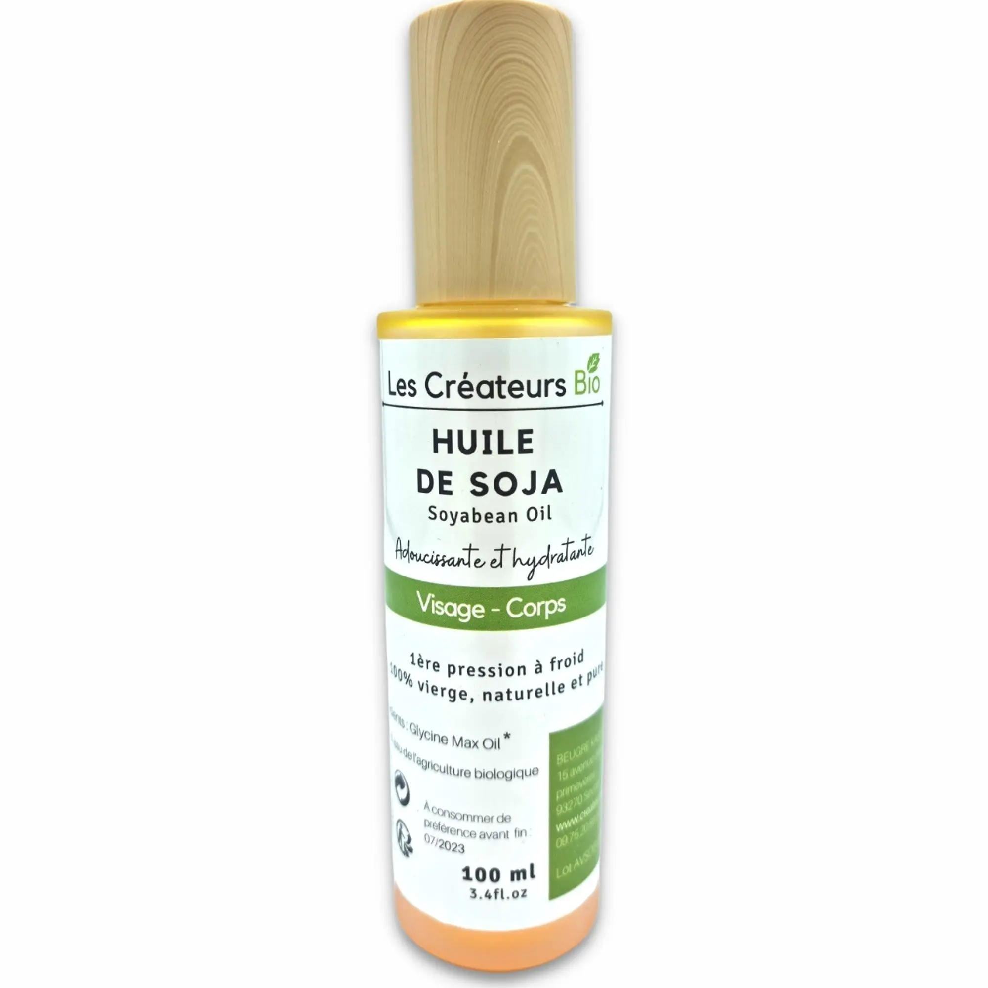 Sojaöl rein und 100 % natürlich - 100 ml