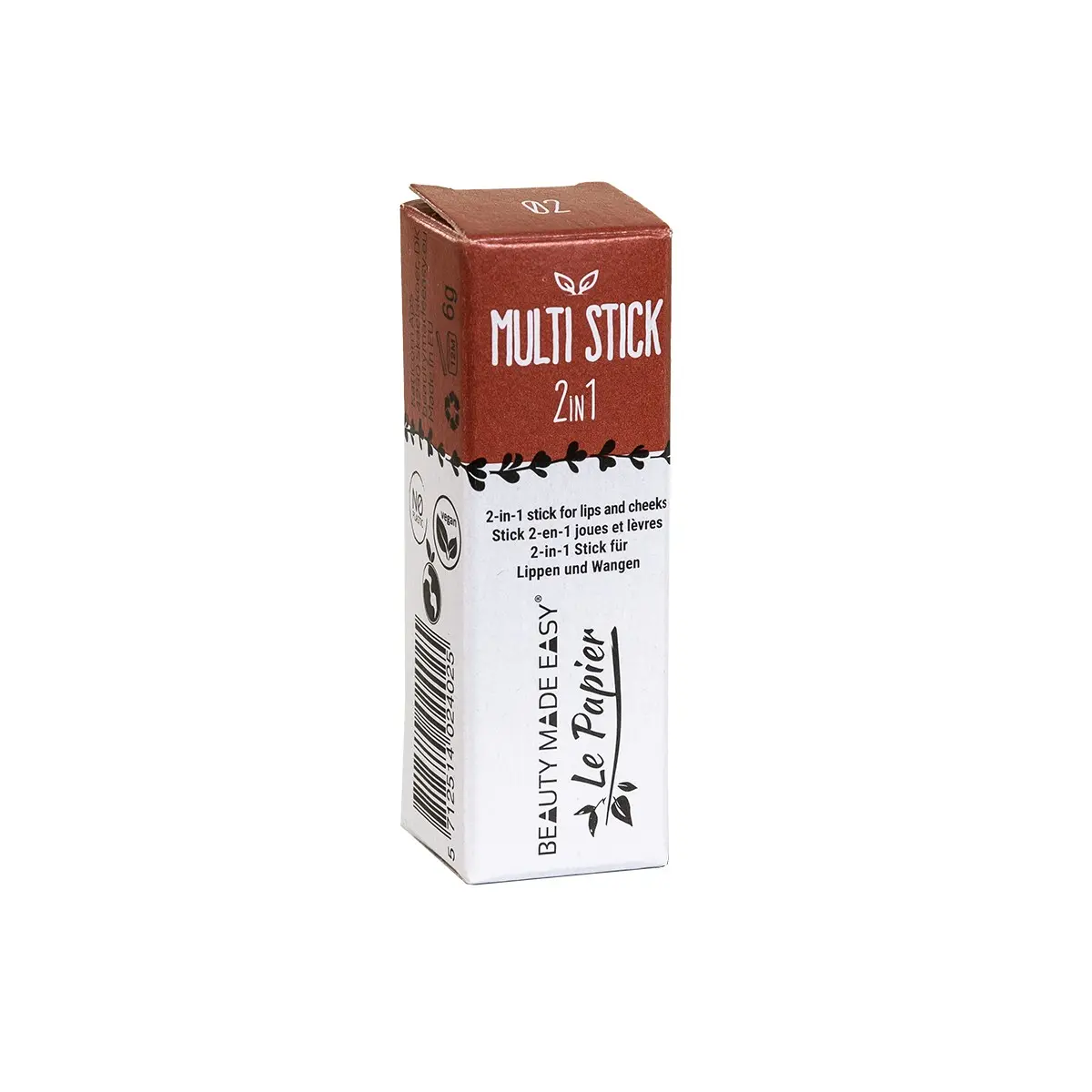 Multi-stick 02 Marron - 2en1 pour les lèvres et les joues