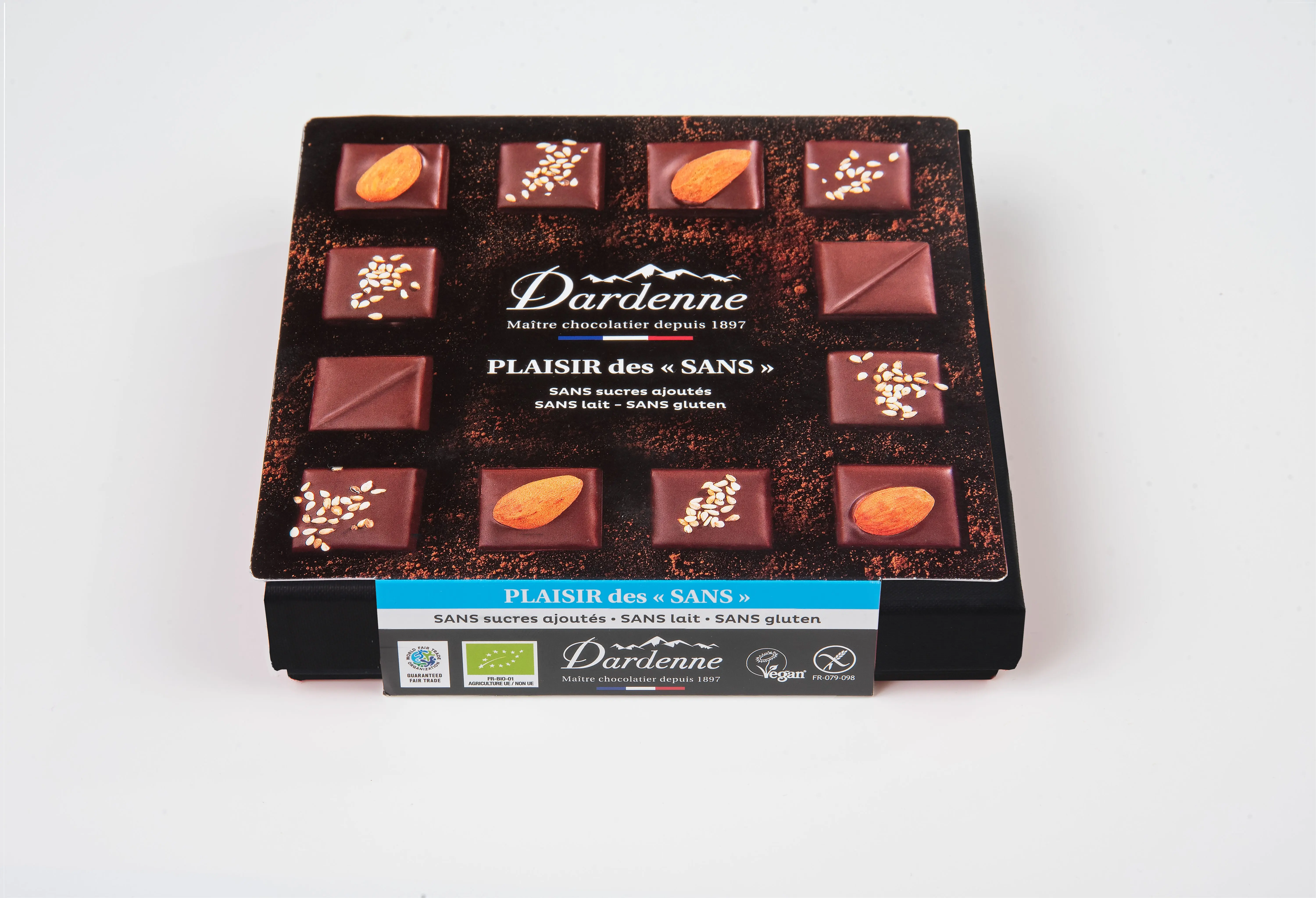 Christmas chocolate box - no added sugars - PLEASURES OF "FREE" - 170g