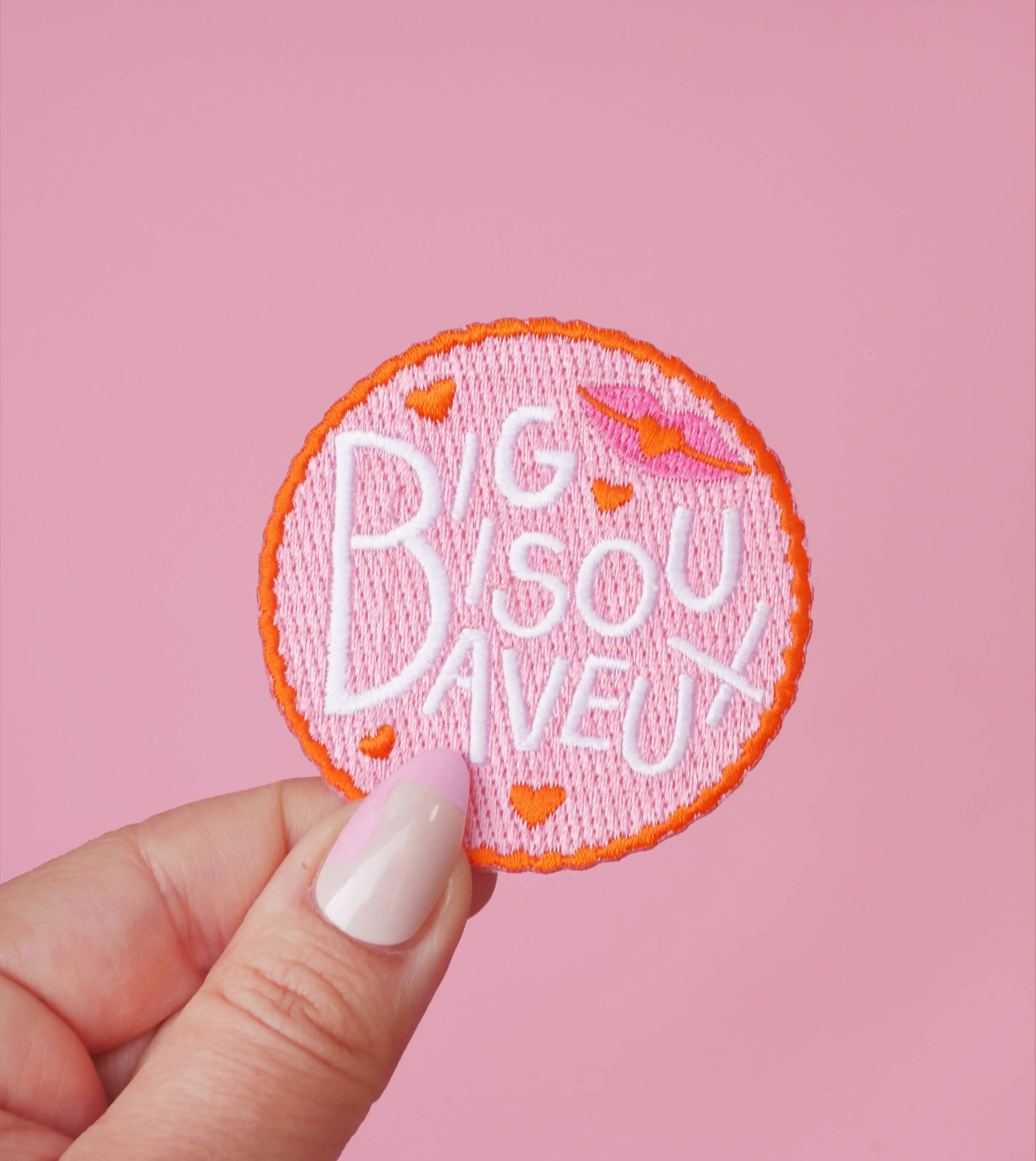 Iron-on patch Big Drooling Kiss