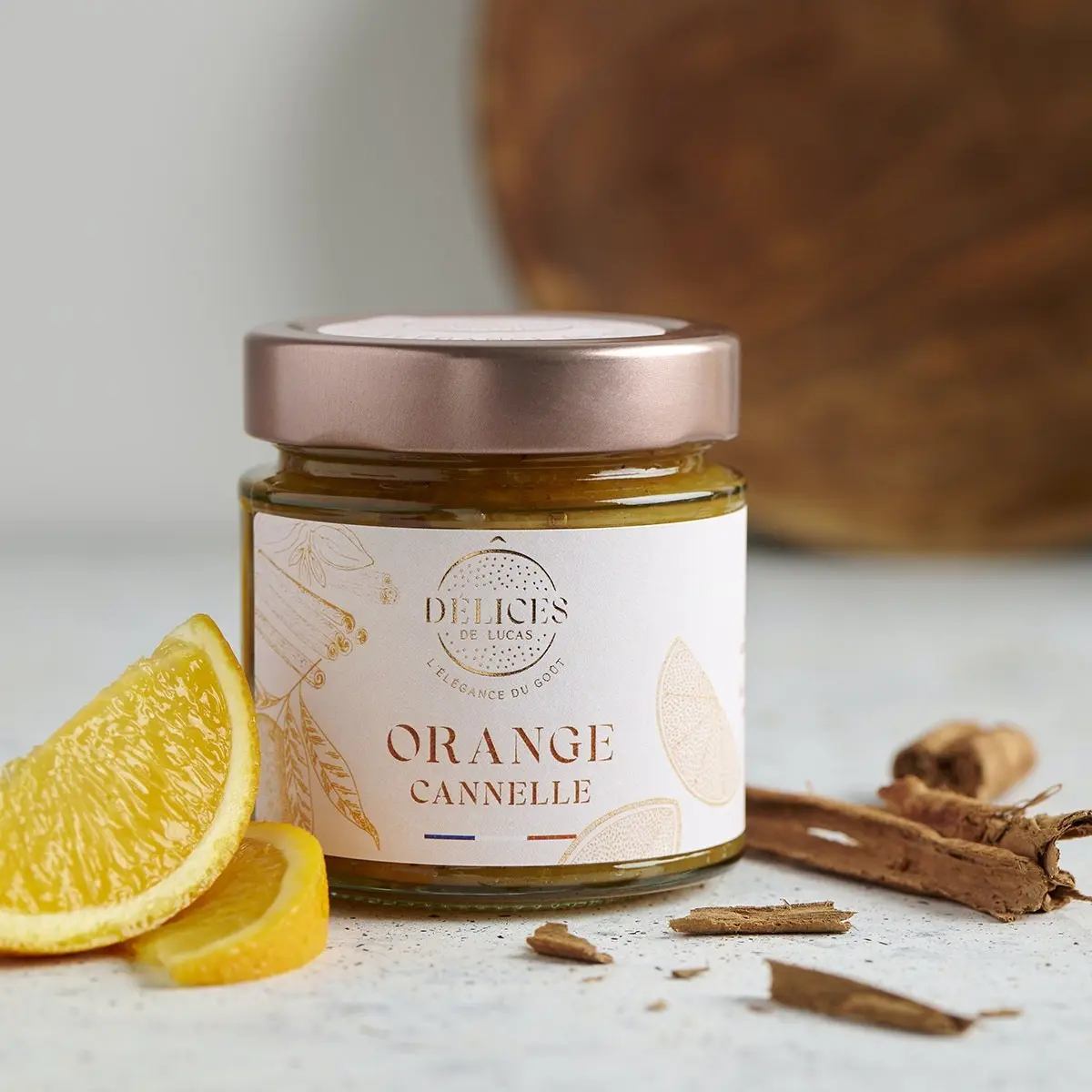 Orange Cinnamon Jam - Handmade and Made in France - 220g