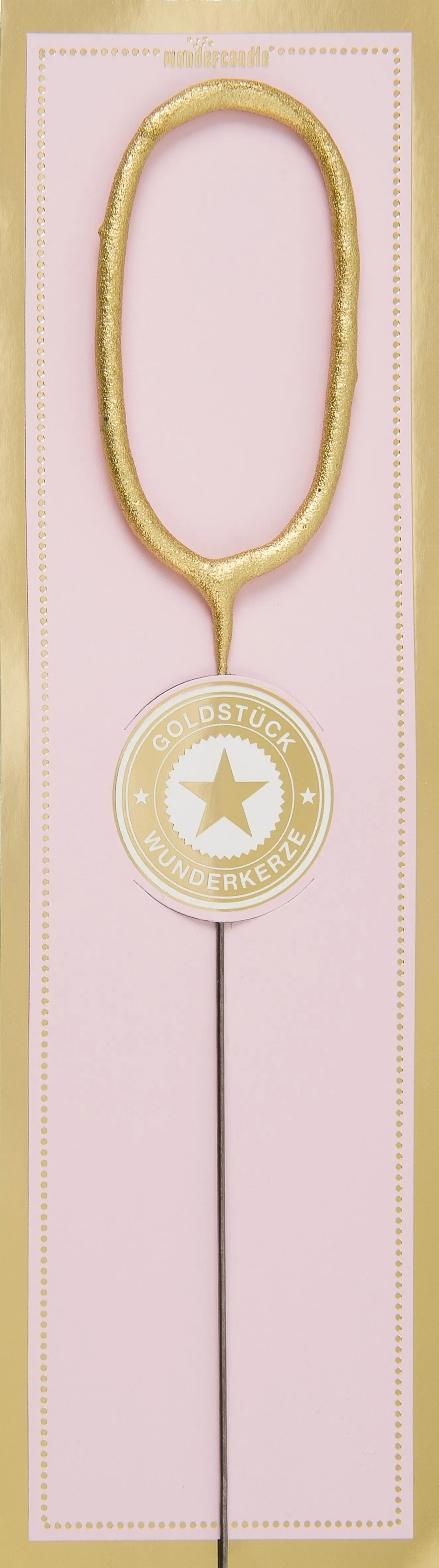 0 oro pieza de oro rosa Wondercandle® clásico