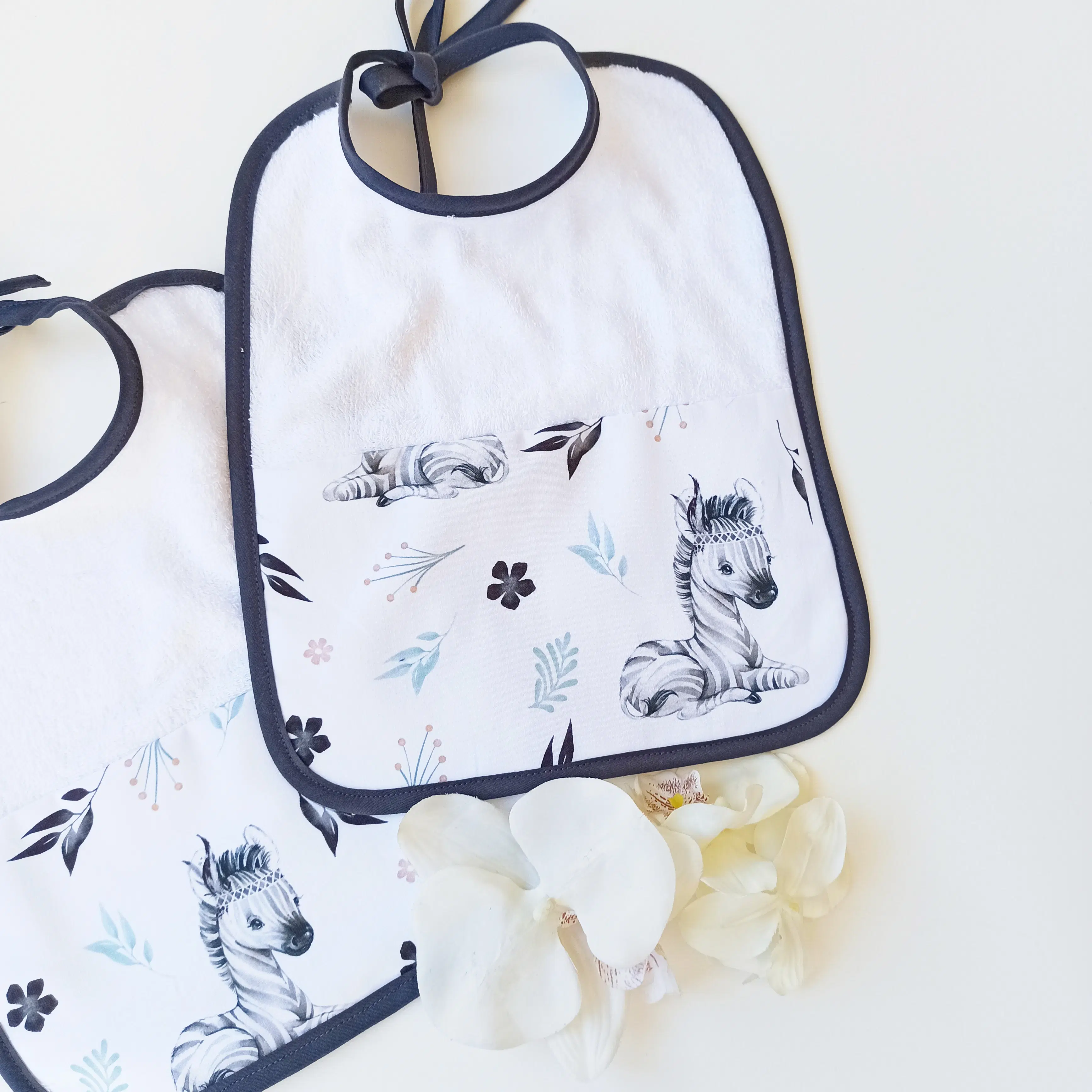 Classic Bohemian Zebra Bib