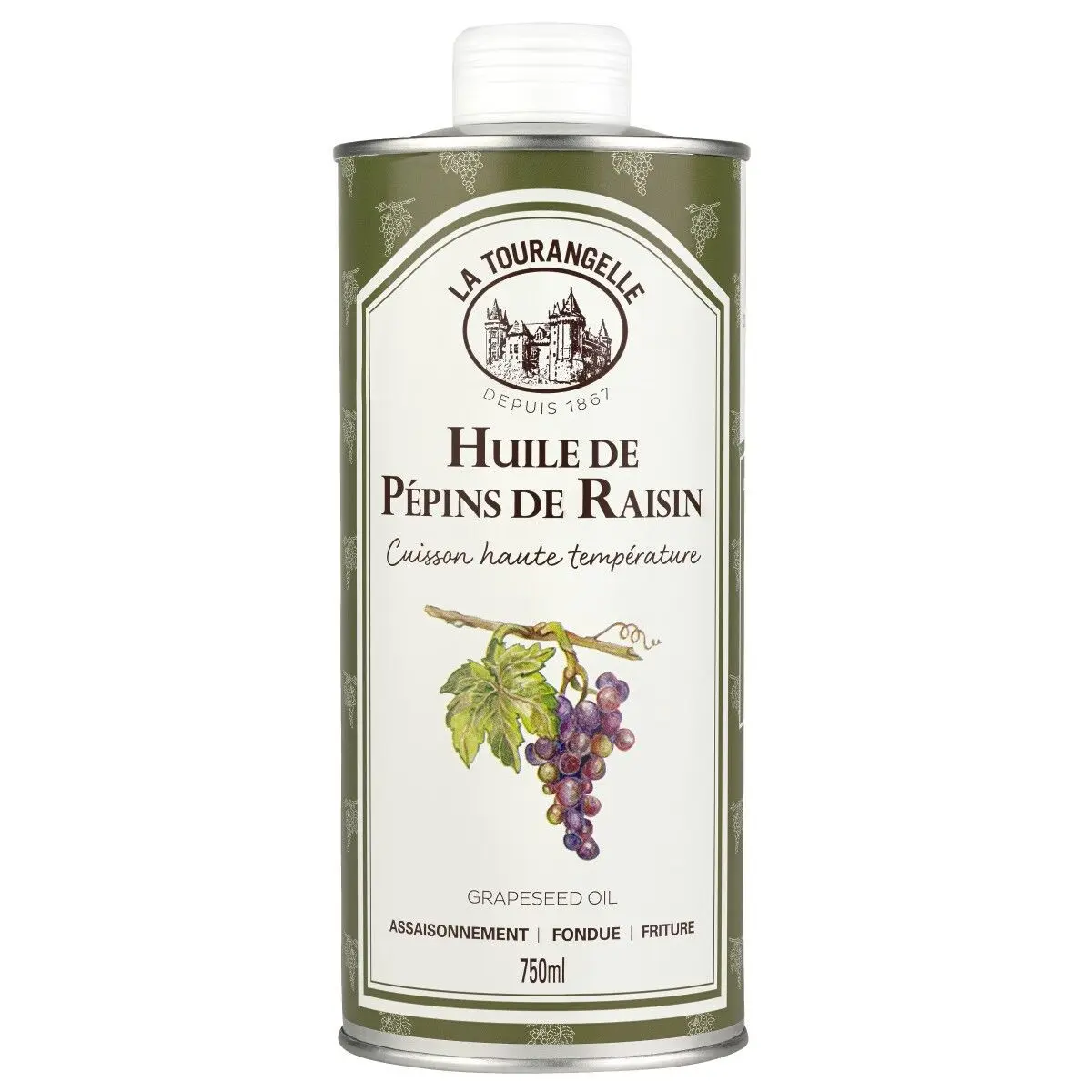 Aceite de semilla de uva - 750 ml