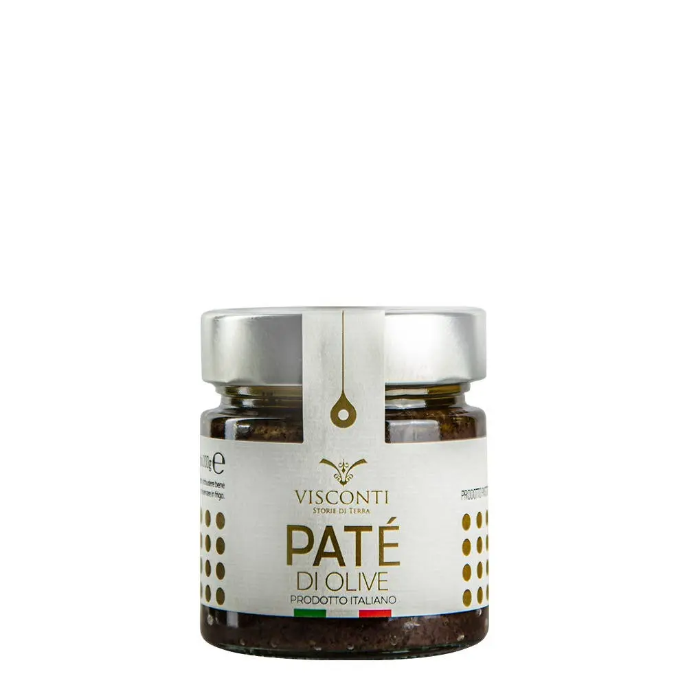 Paté aus schwarzen Oliven ohne Konservierungs- oder Farbstoffe 200 gr