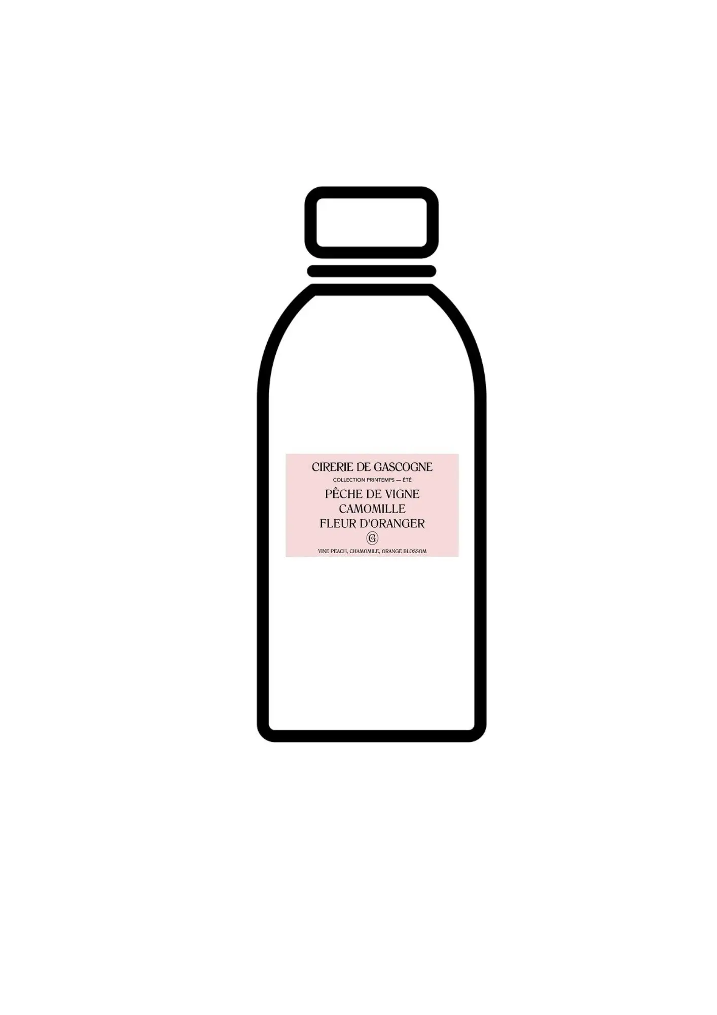 Diffuser refill 200 ml Vine peach - Chamomile - Orange blossom