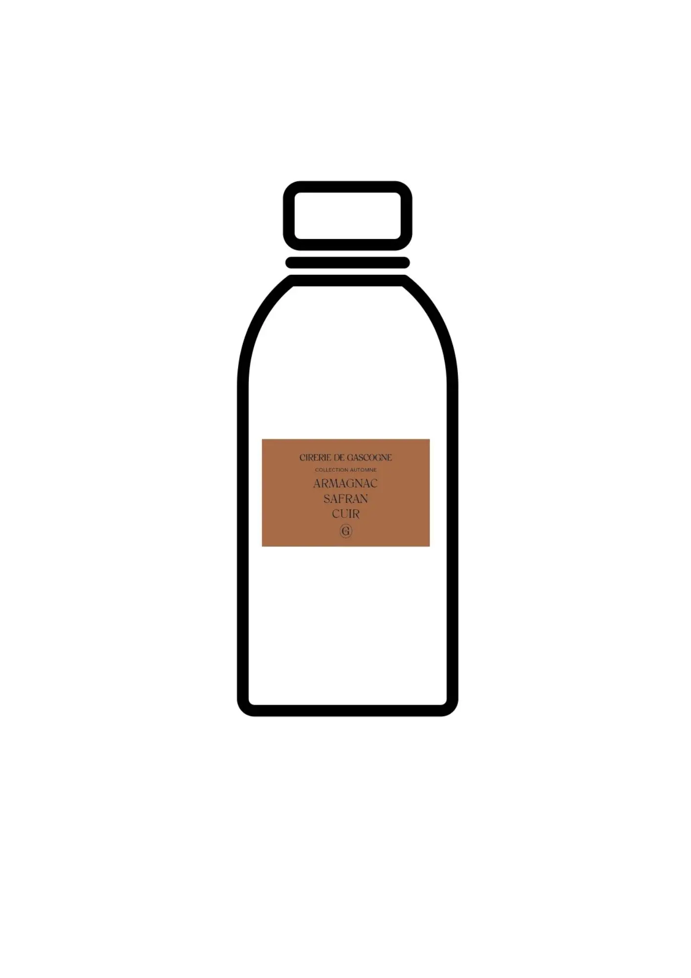 Diffuser refill 200 ml Armagnac -Saffron -Leather