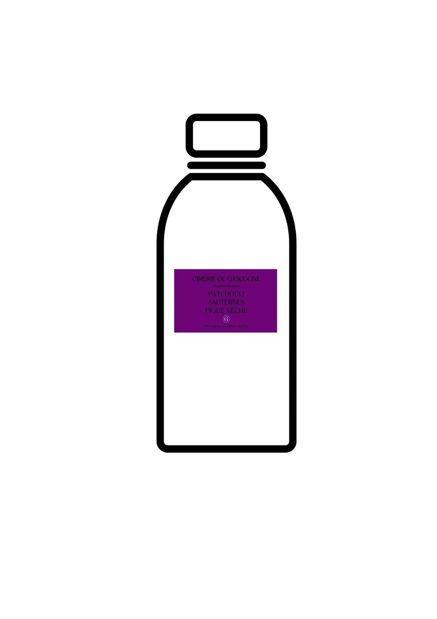 Diffuser refill 200 ml Patchouli - Sauternes - Dried fig