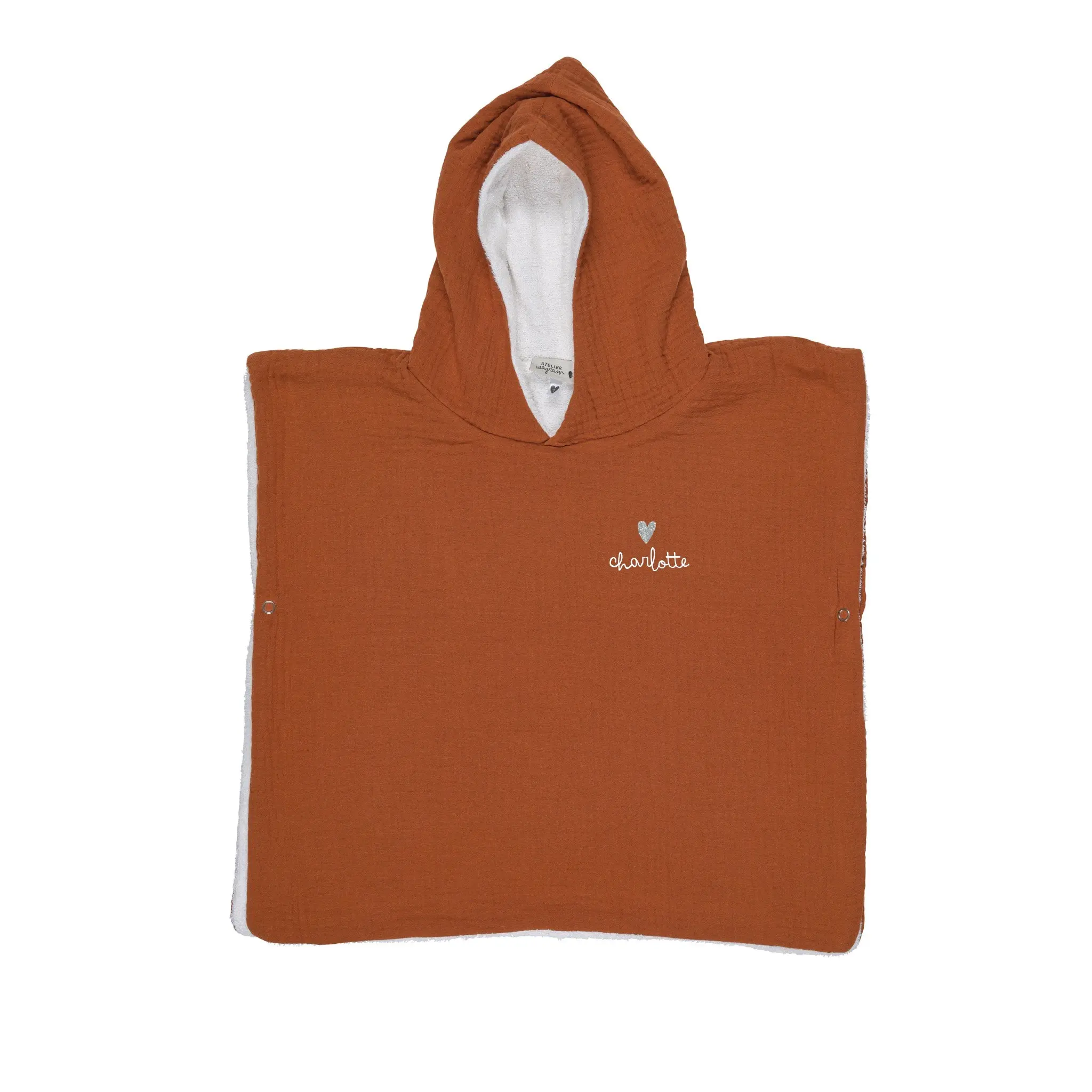 Caramel cotton gauze poncho Size 2
