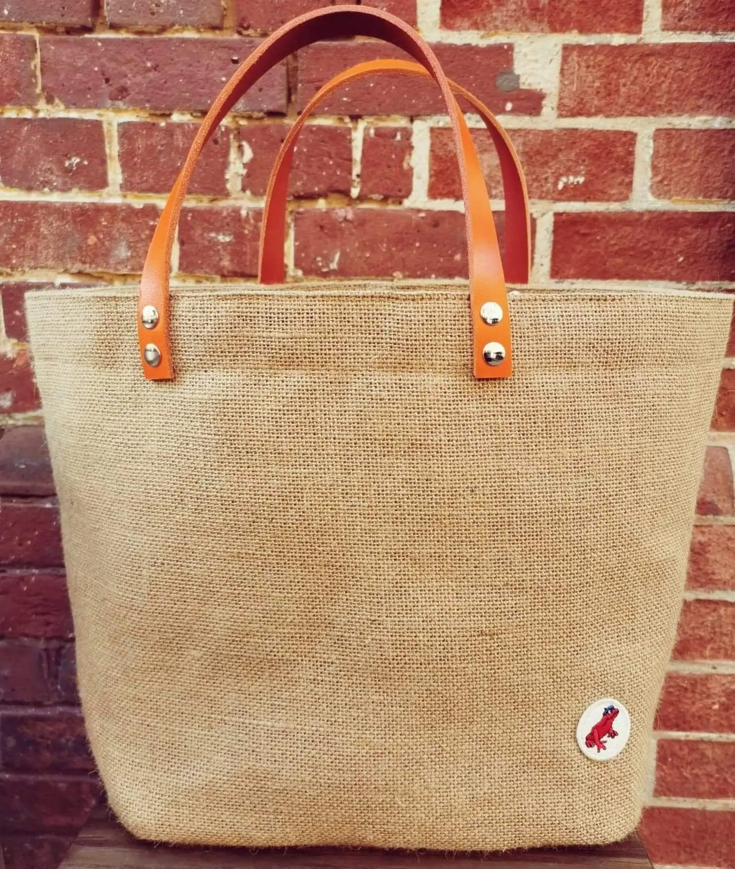 Bag, basket, shopping bags with orange handles