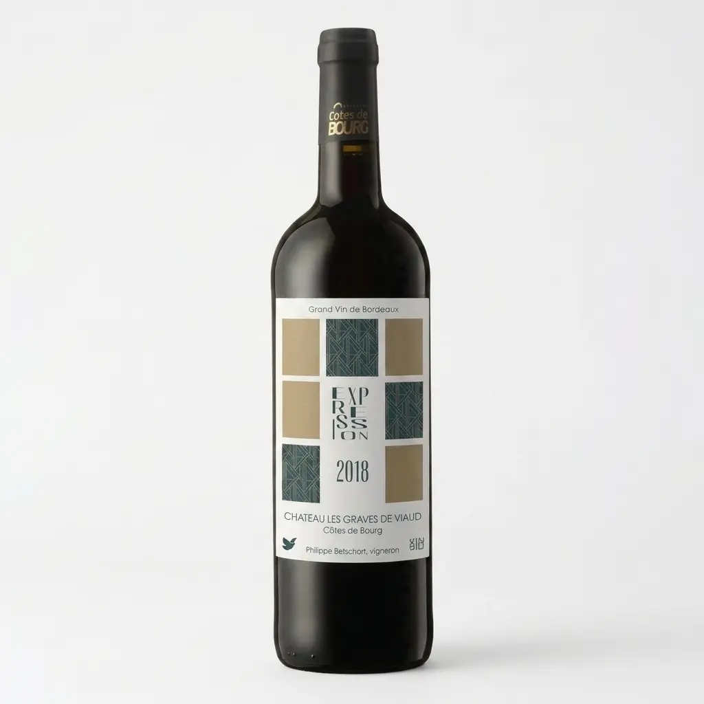 Château Les Graves de Viaud Expression 2018. Bordeaux - Côtes de Bourg, Demeter certified organic / biodynamic wine