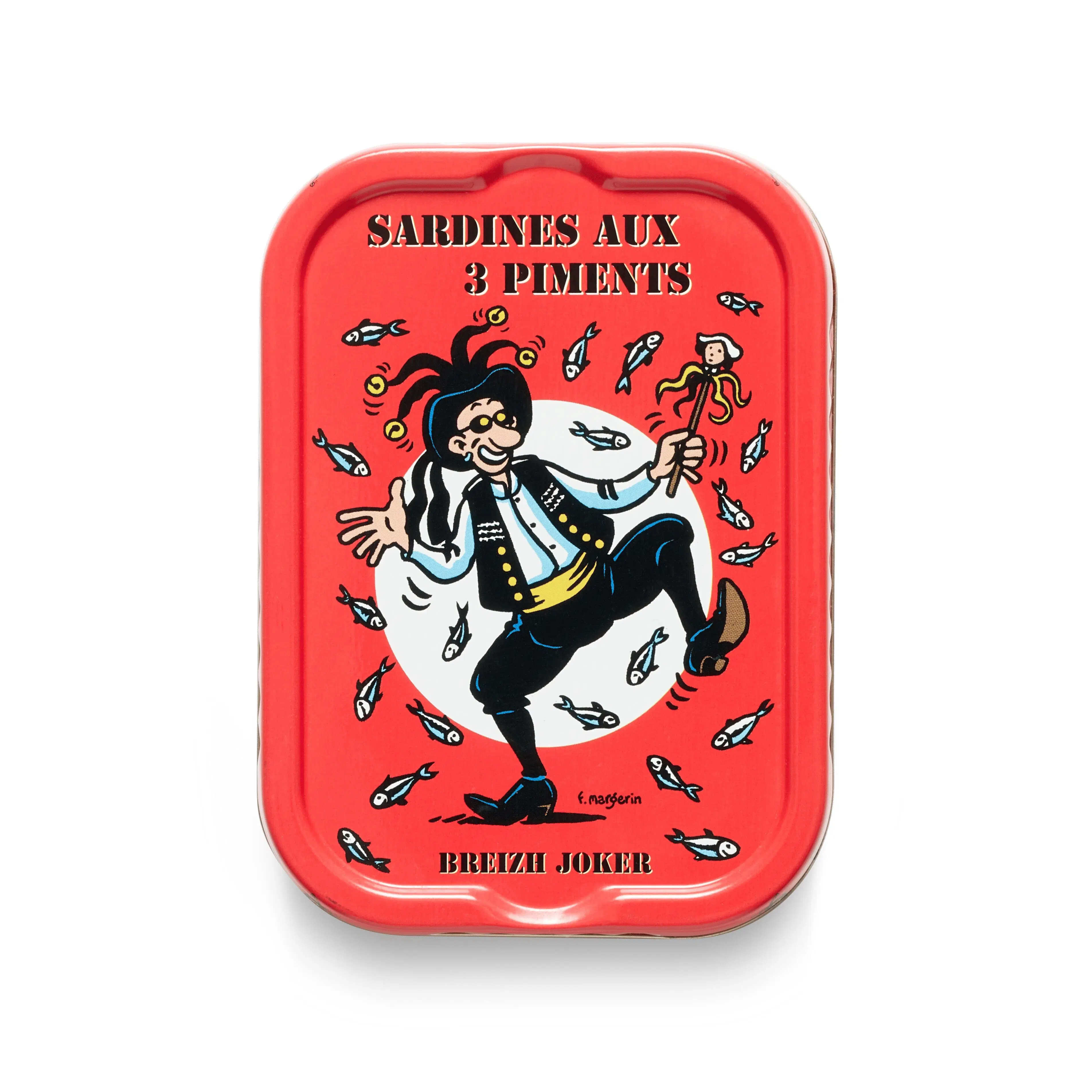 Sardinas aceitunas y 3 pimientos Breizh Joker 115gr (4 a 6 sardinas)