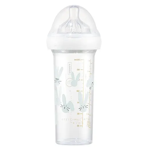 Stella Mc Cartney biberón 210 ml agua conejo verde 0+