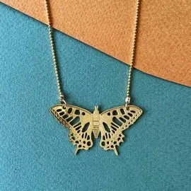 Butterfly golden necklace