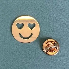 Golden pin Smiley