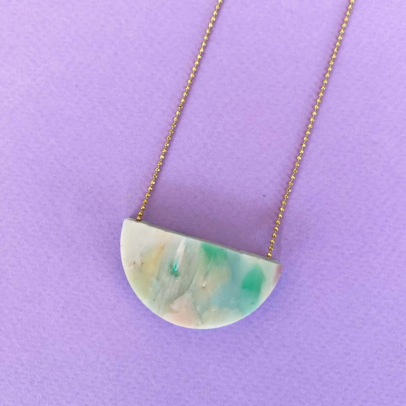 Recycled plastic halfmoon small multi coloured