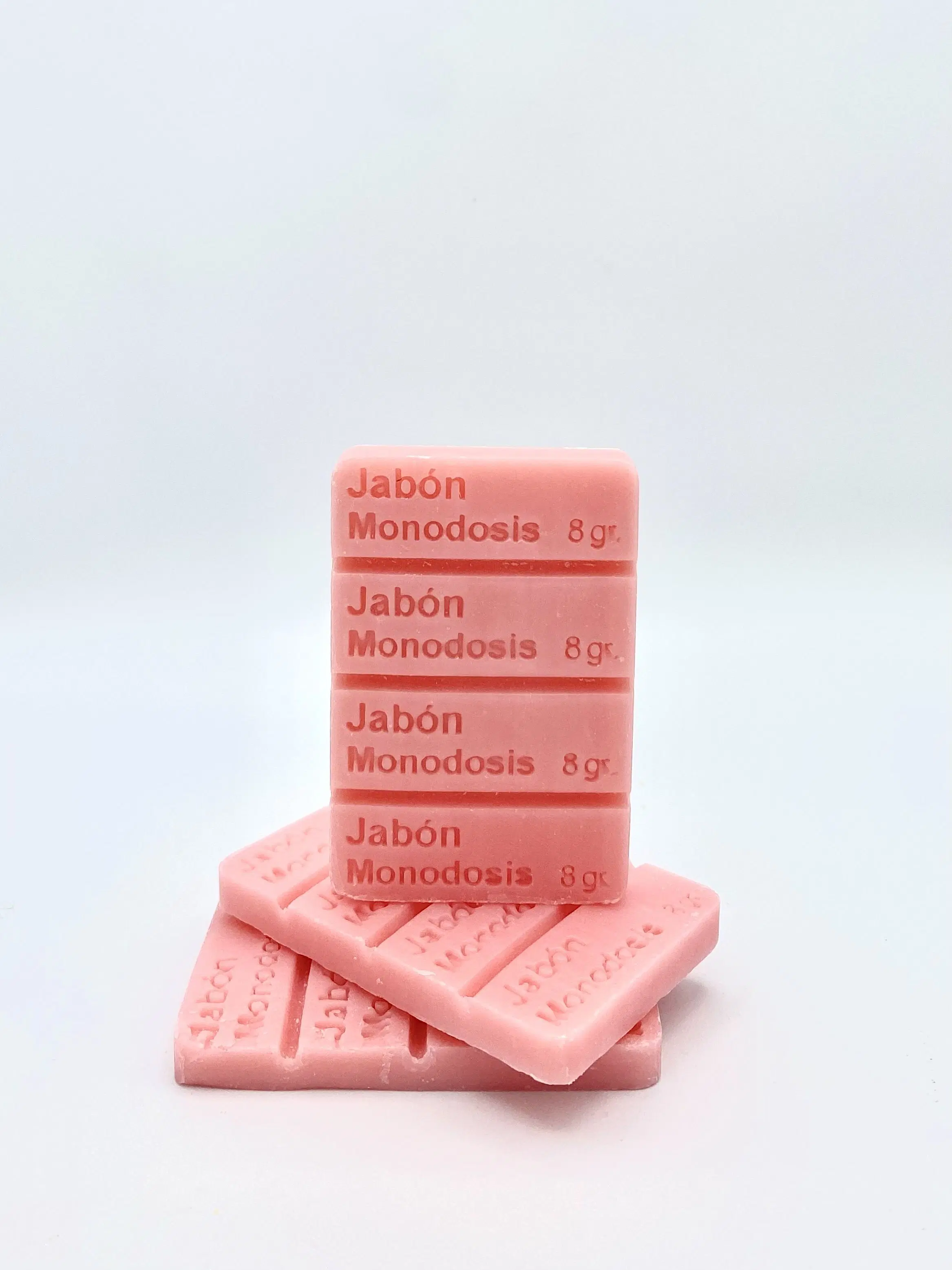 Single dose pink soap
