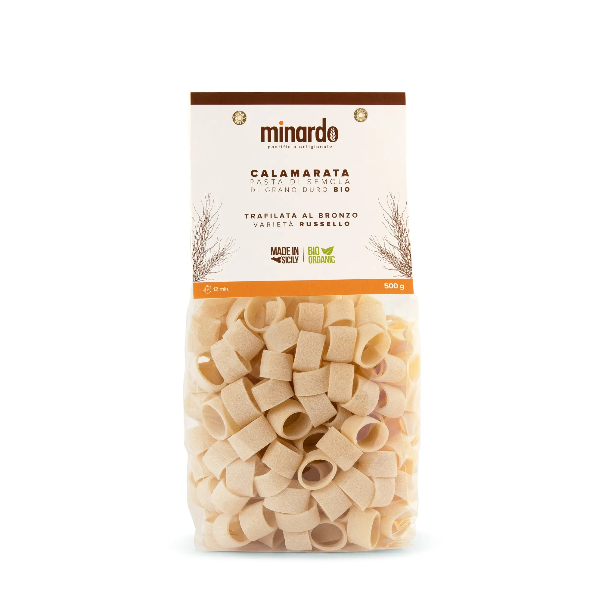 Calamarata - Organic durum wheat semolina pasta - 500 gr