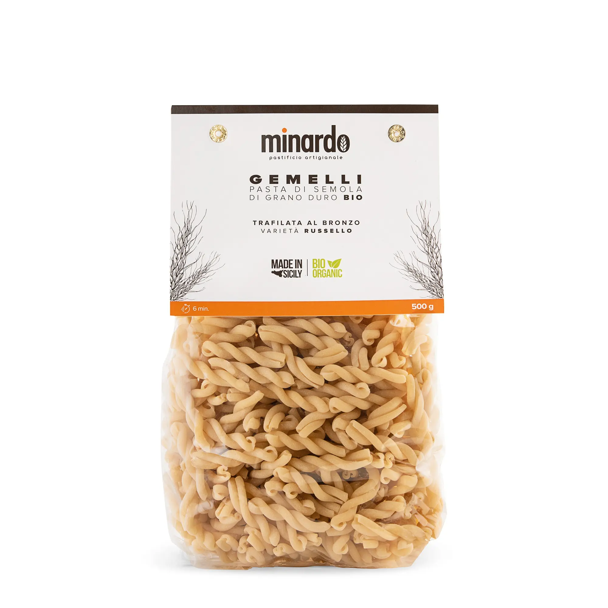 Gemelli - Organic durum wheat semolina pasta - 500 gr