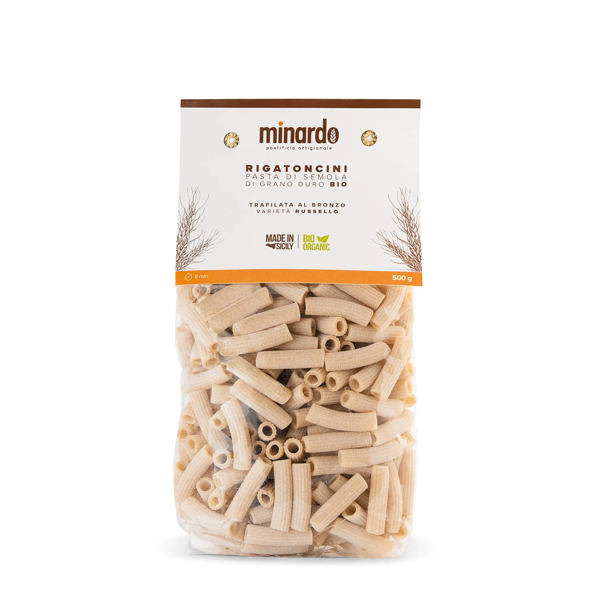 Rigatoncini - Organic durum wheat semolina pasta - 500 gr