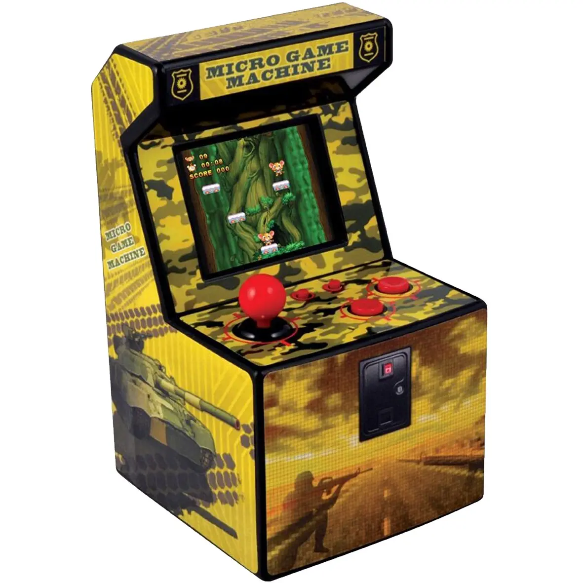 MINI RECREATIONAL ARCADE 16 BITS YELLOW