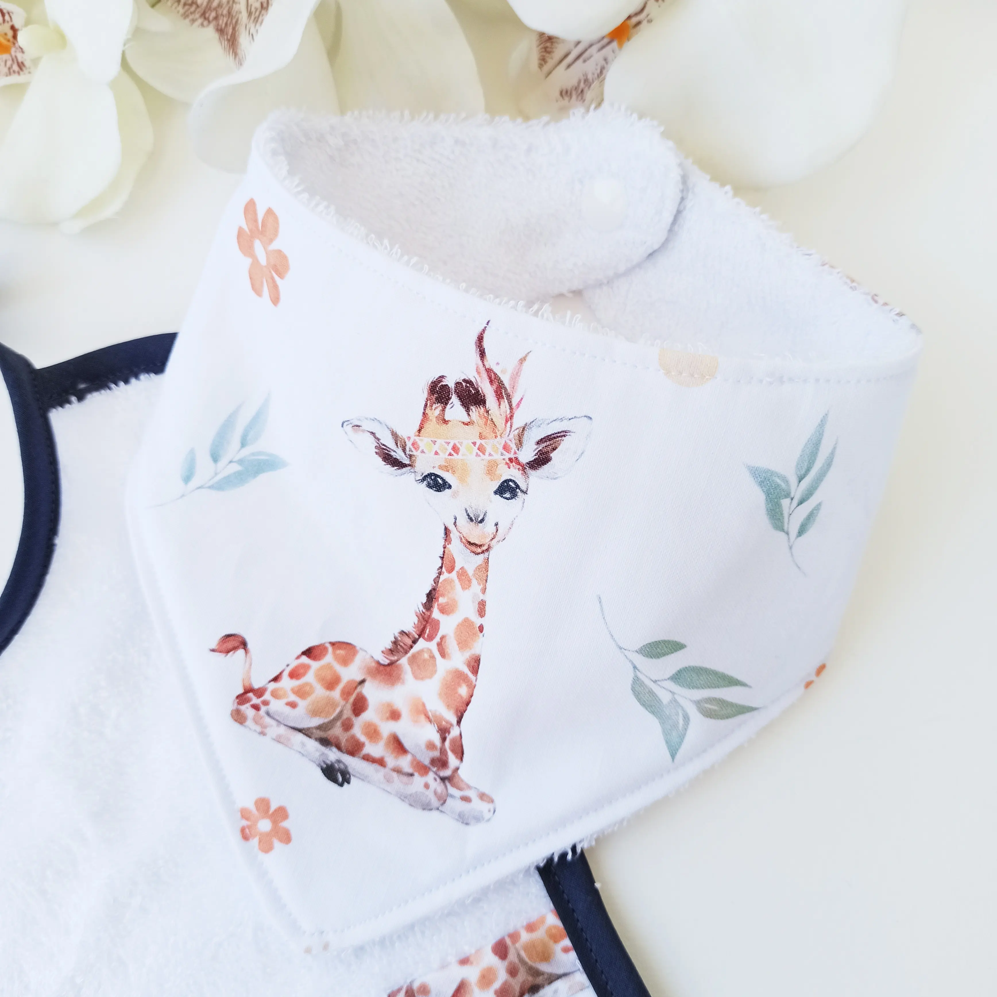 Bohemian Giraffe Bandana Bib