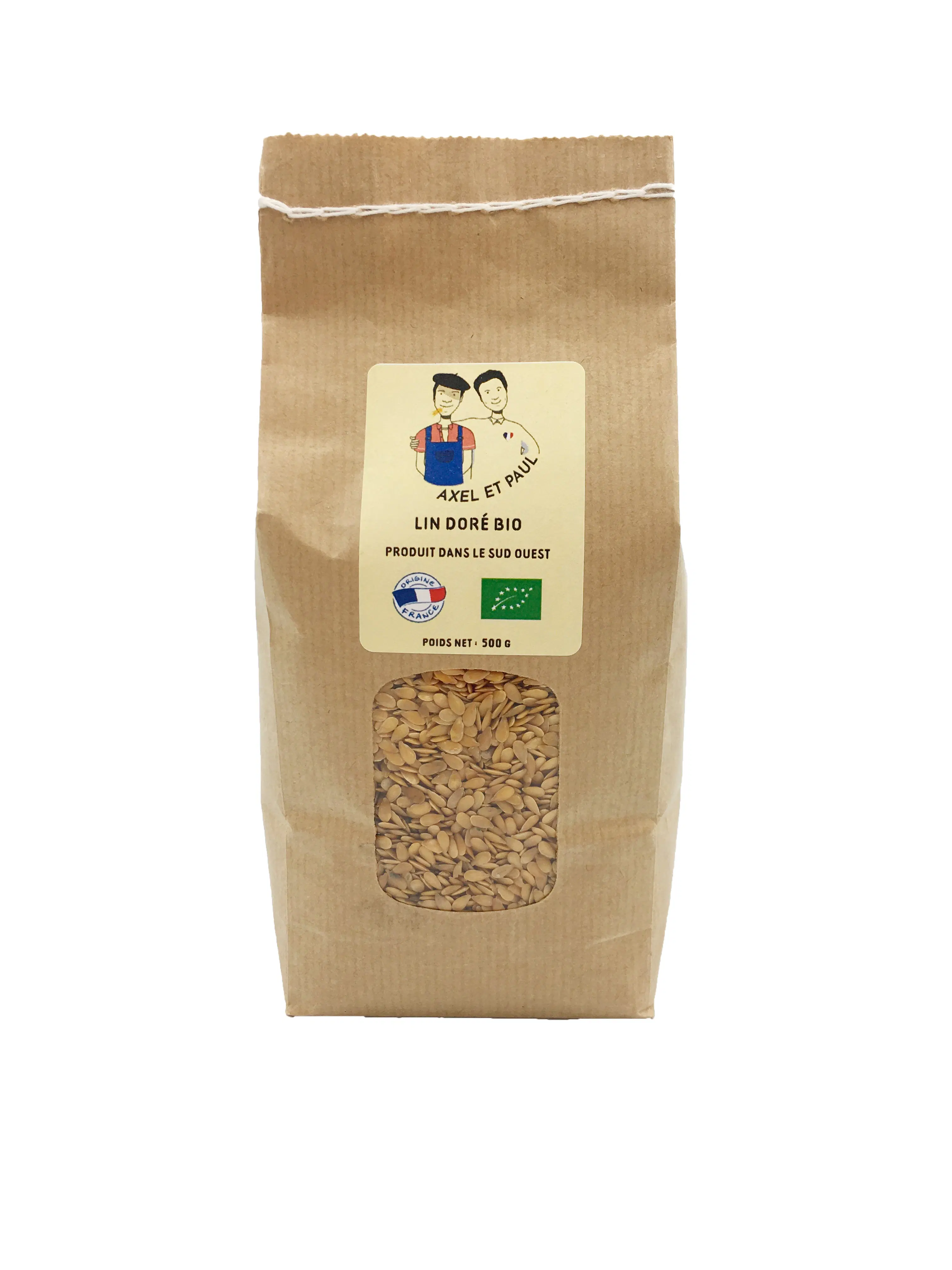Leinsamen – Goldgelb, Bio, 500-g-Beutel – Verdauung