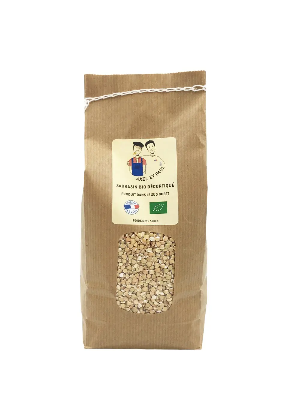 Shelled organic buckwheat 500g bag