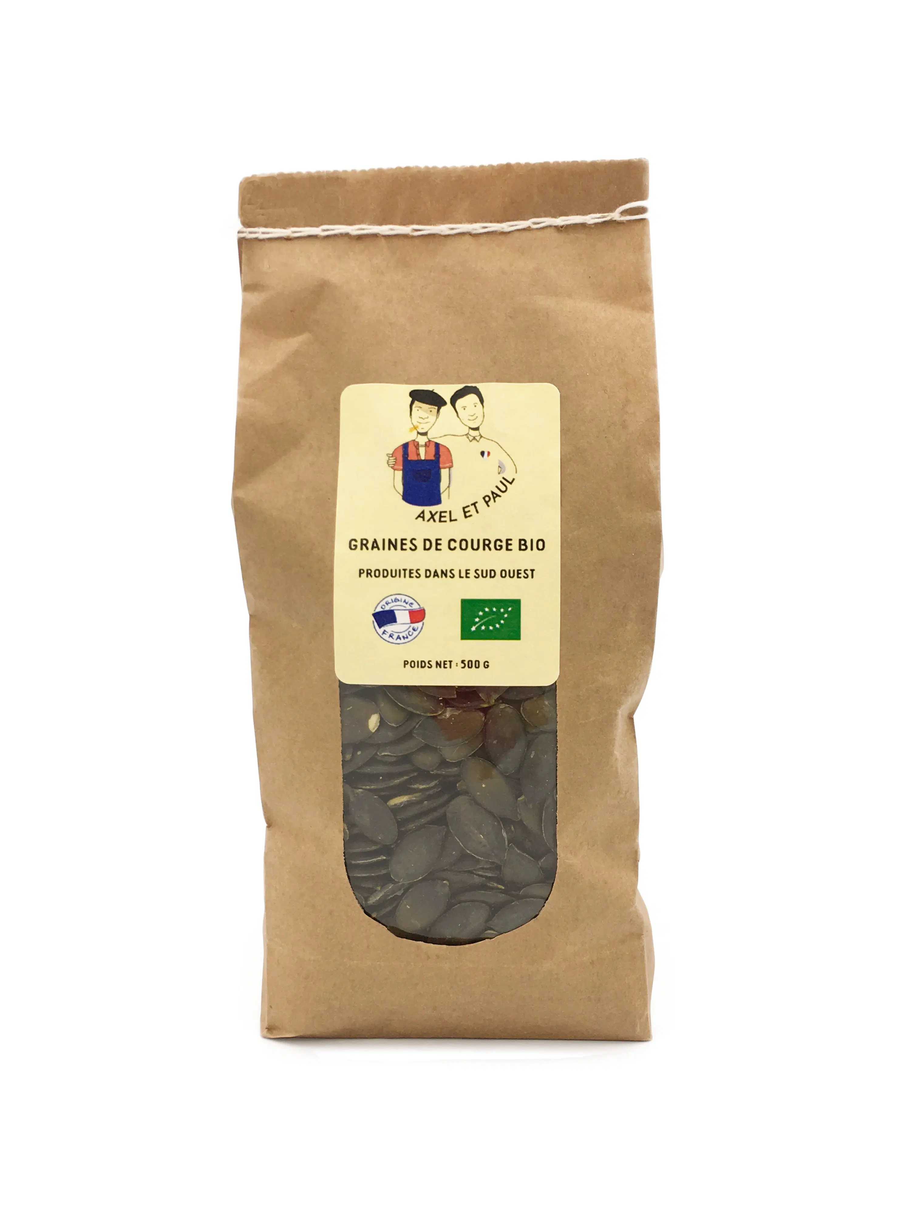 Kürbiskerne – Bio, 500-g-Beutel