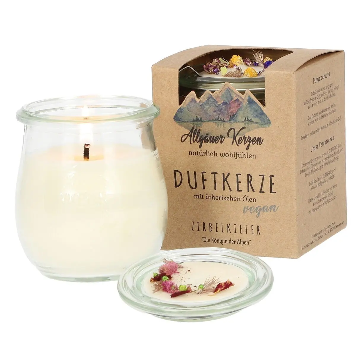 Scented candle Swiss pine