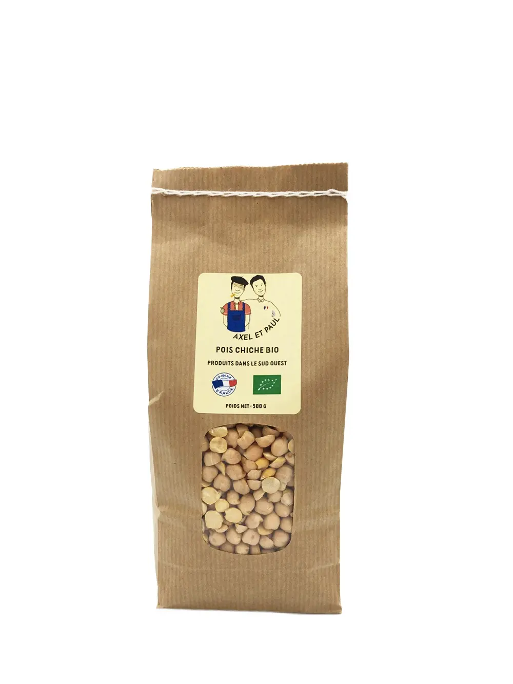 Kichererbsen – Bio, 500-g-Beutel – Reich an Protein